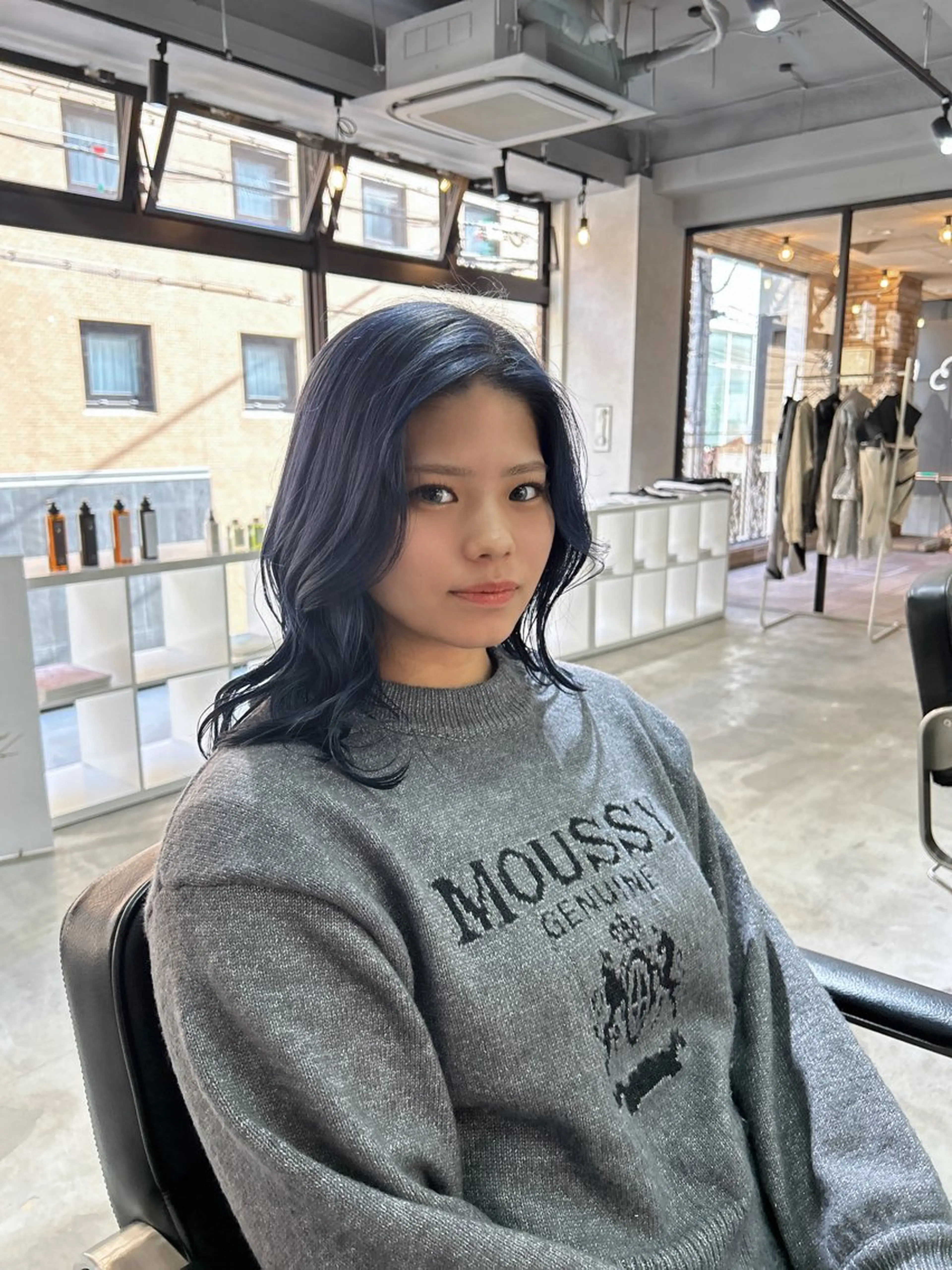 ミディアム カット ヘアカラー 髪質改善大阪/ 酸性縮毛矯正/ゆうとのヘアスタイル