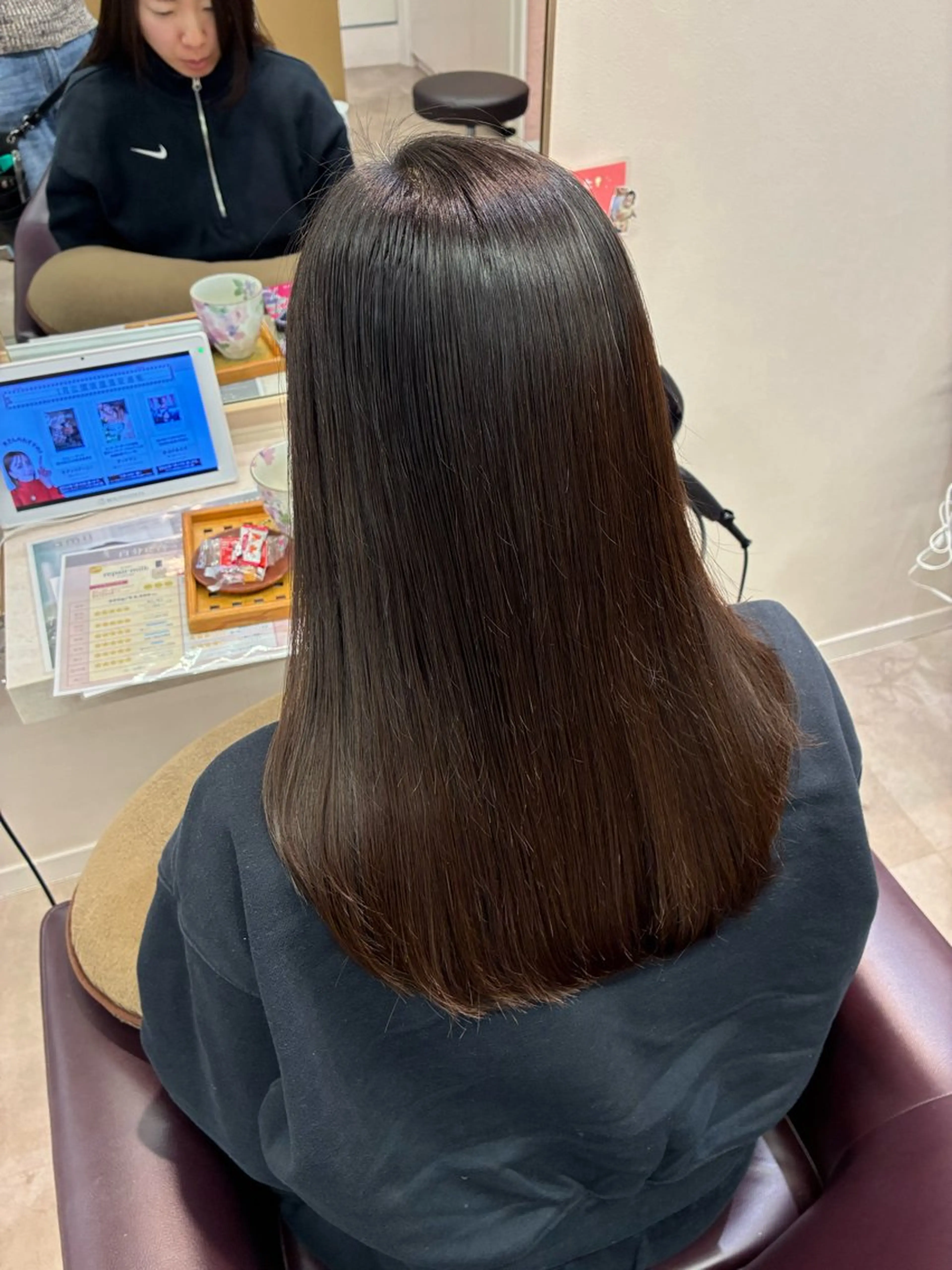 ロング 縮毛矯正 アレンジ/縮毛矯正 FACE。ゆのんのヘアスタイル