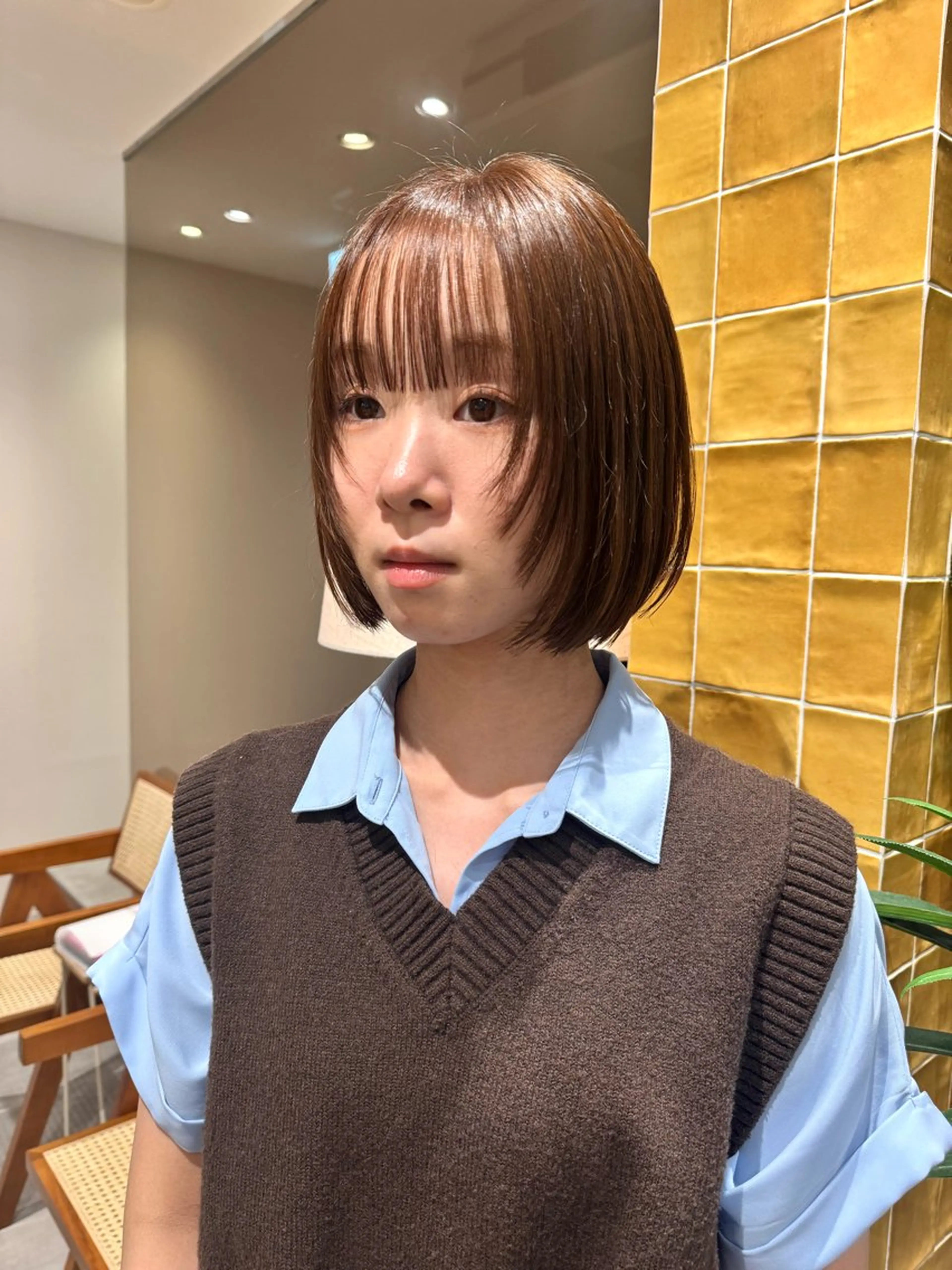 ショート カラー カット ヘアカラー トリートメント ボブ美容師💛 AYUMIのヘアスタイル