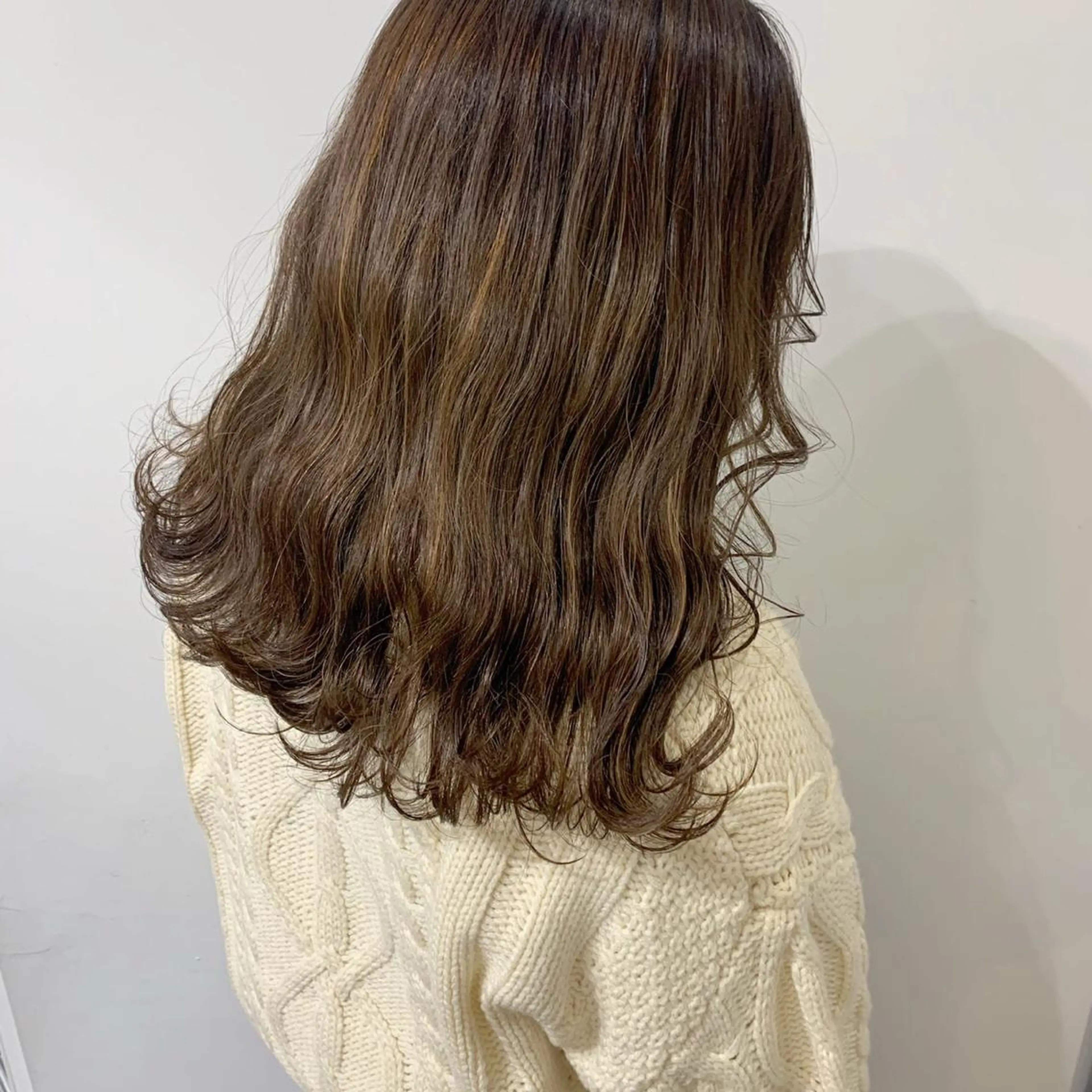 セミロング カラー 酸性縮毛矯正 梅田茶屋町 Juriのヘアスタイル