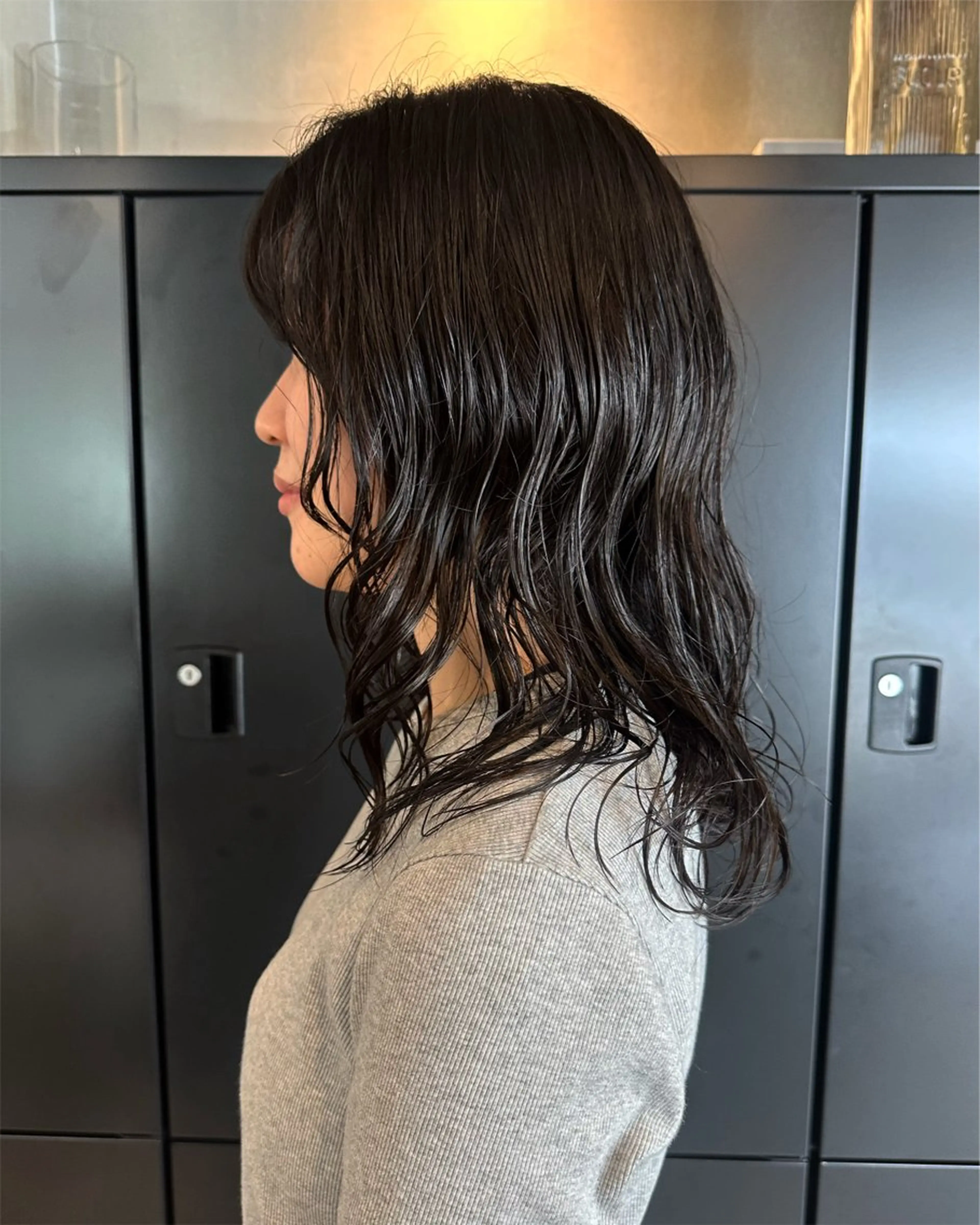 セミロング セミロングパーマ hashimoto kaedeのヘアスタイル