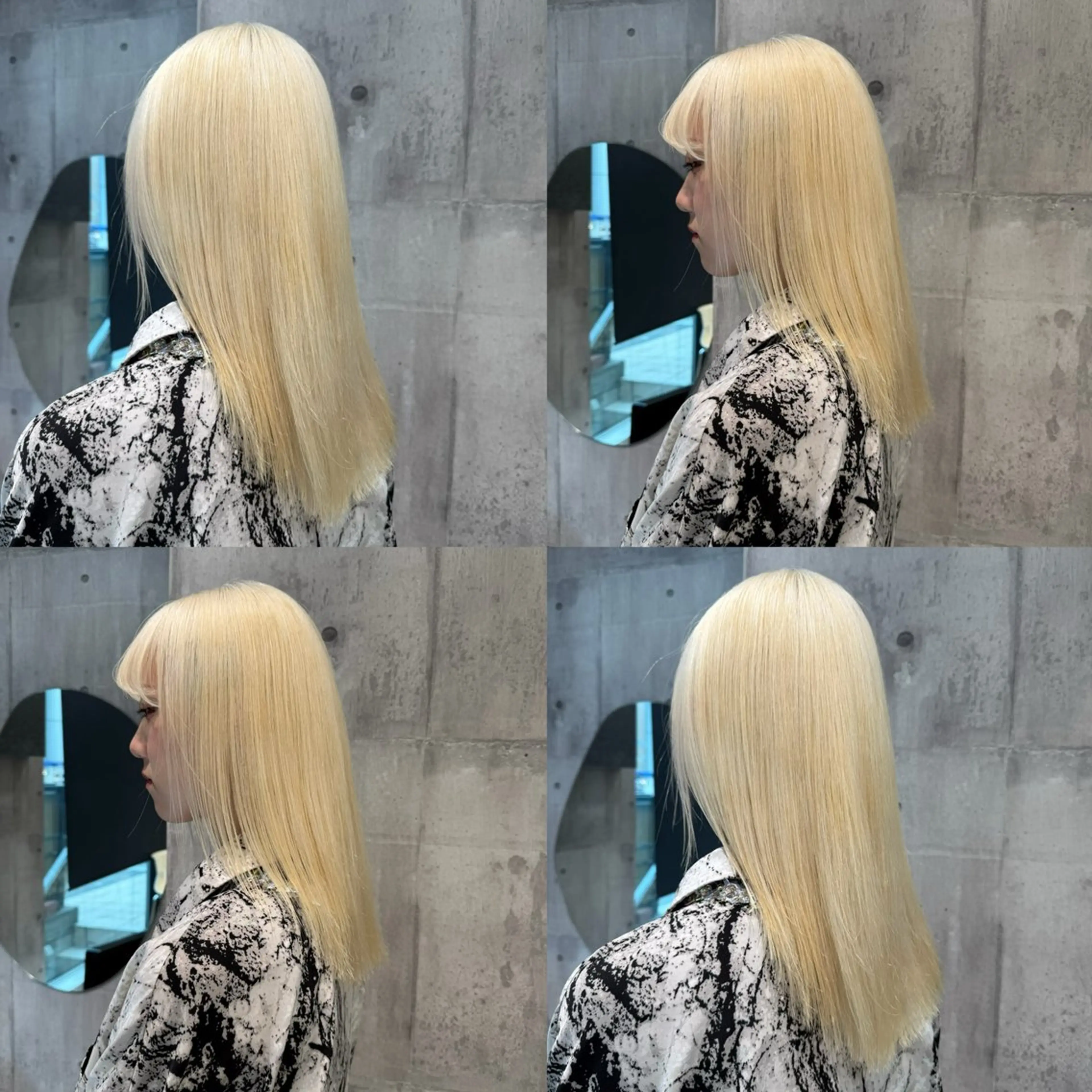 ロング カラー ヘアアレンジ ベージュカラー ブリーチ ブロンド ミルクティーベージュ ピンクカラー ヘアカラー 複雑履歴修正/ ハイトーン職人/拓真のヘアスタイル