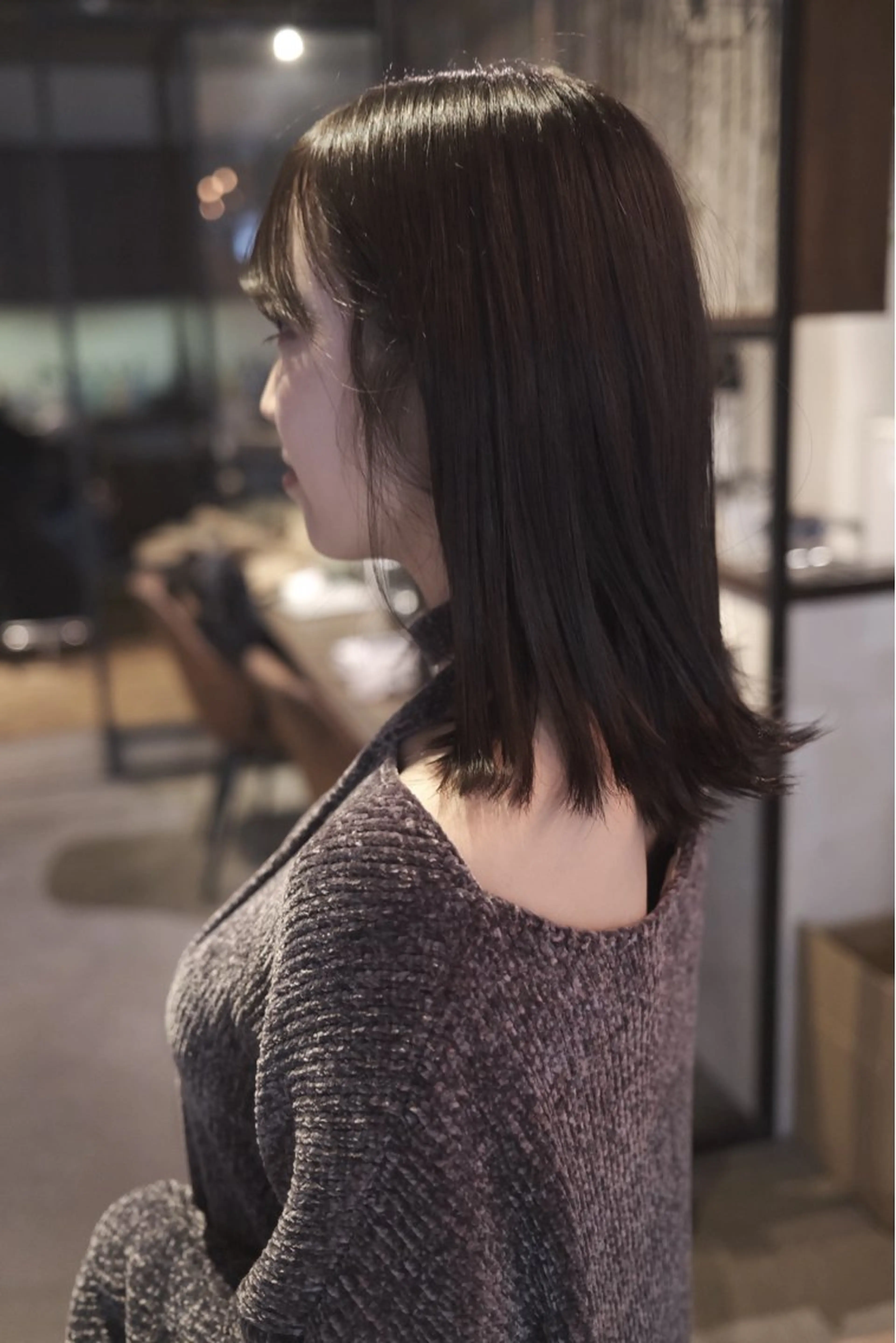 ミディアム カラー ブラウンカラー 透明感カラー ヘアカラー トリートメント カットモデル募集 /ハナオカユウキのヘアスタイル