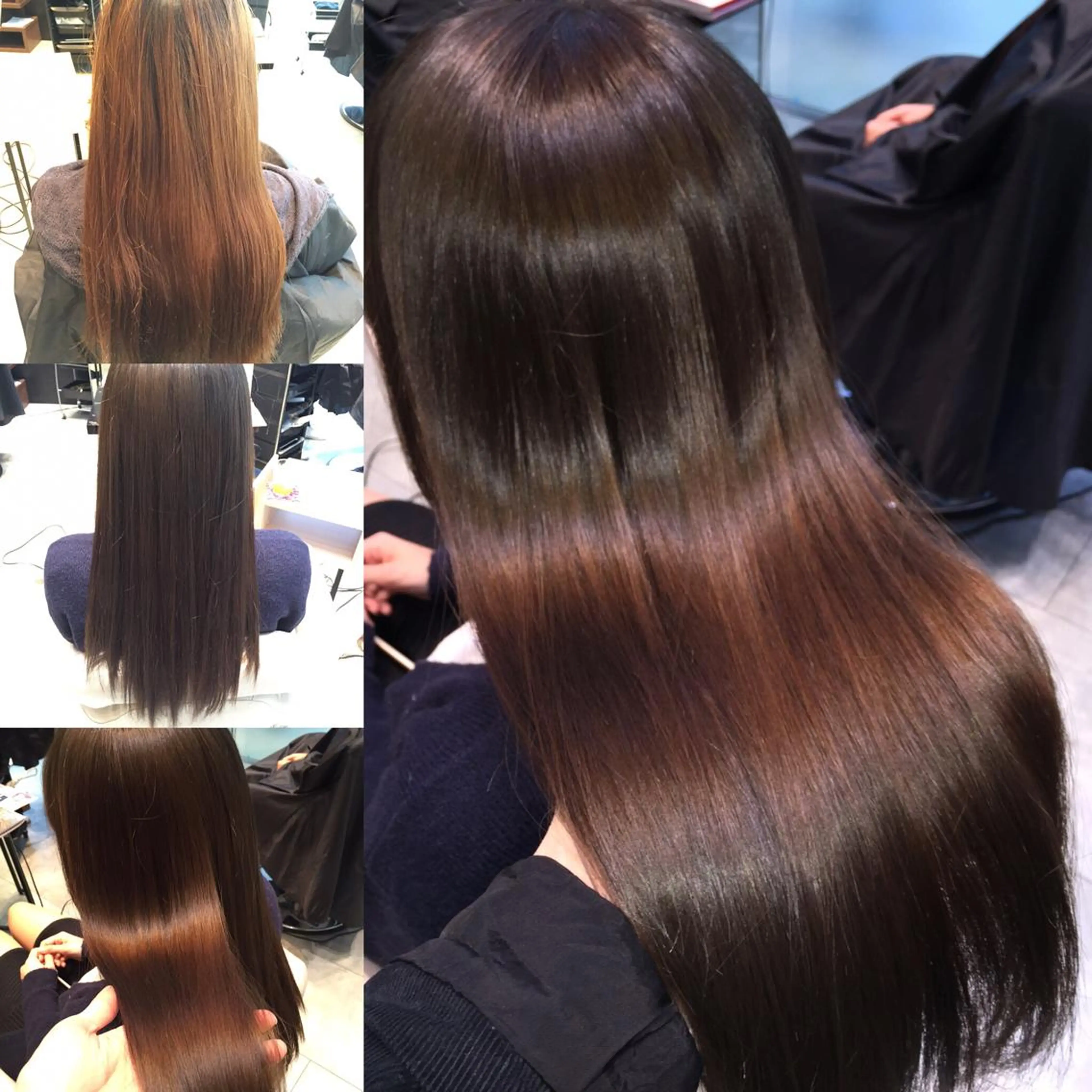 ミディアム セミロング ロング カラー イルミナカラー Re:ta KANZOのヘアスタイル