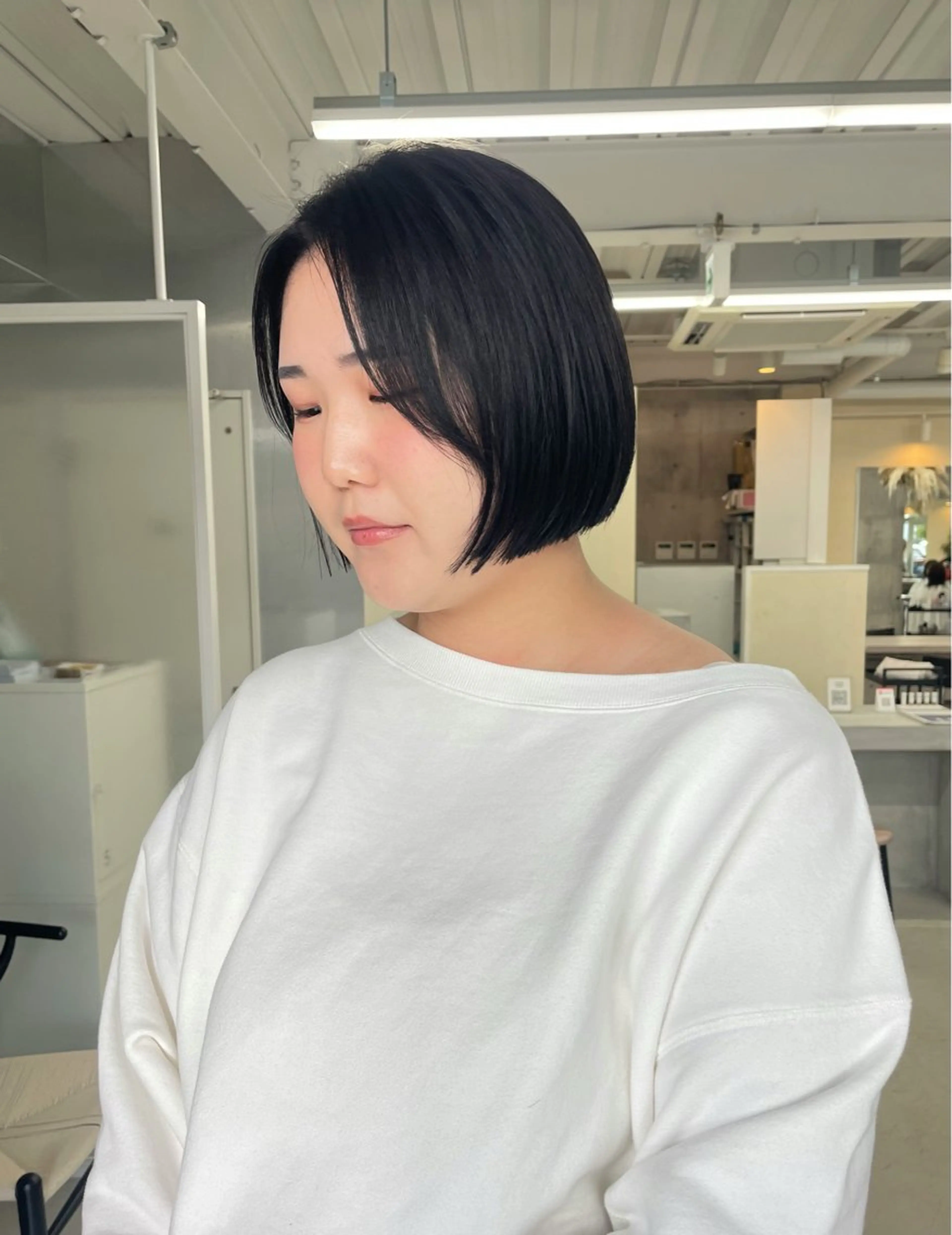 ショート ボブ カット ヘッドスパ 錦 茉李 @lm.mari03のヘアスタイル