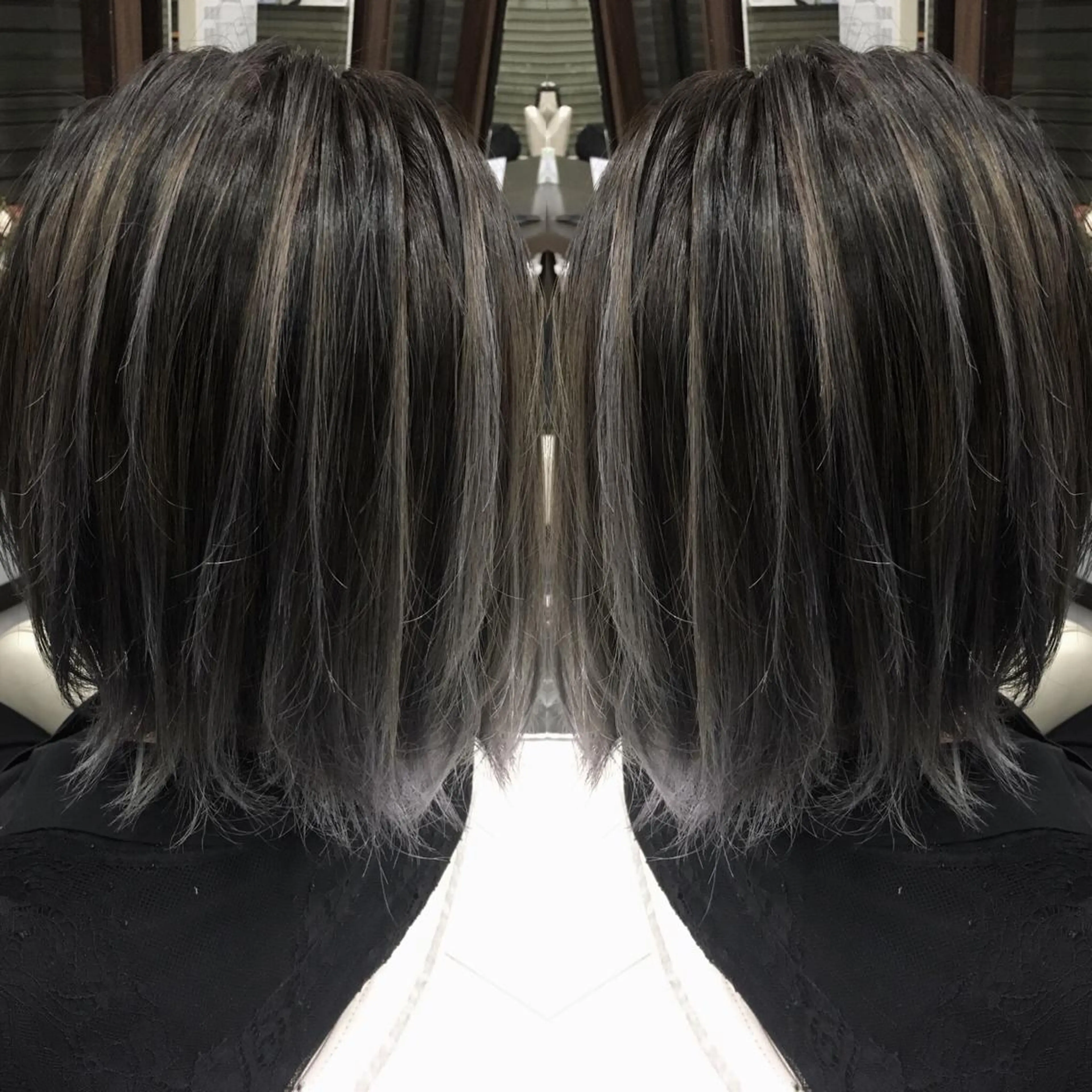 ミディアム カラー 寺内 紳悟のヘアスタイル