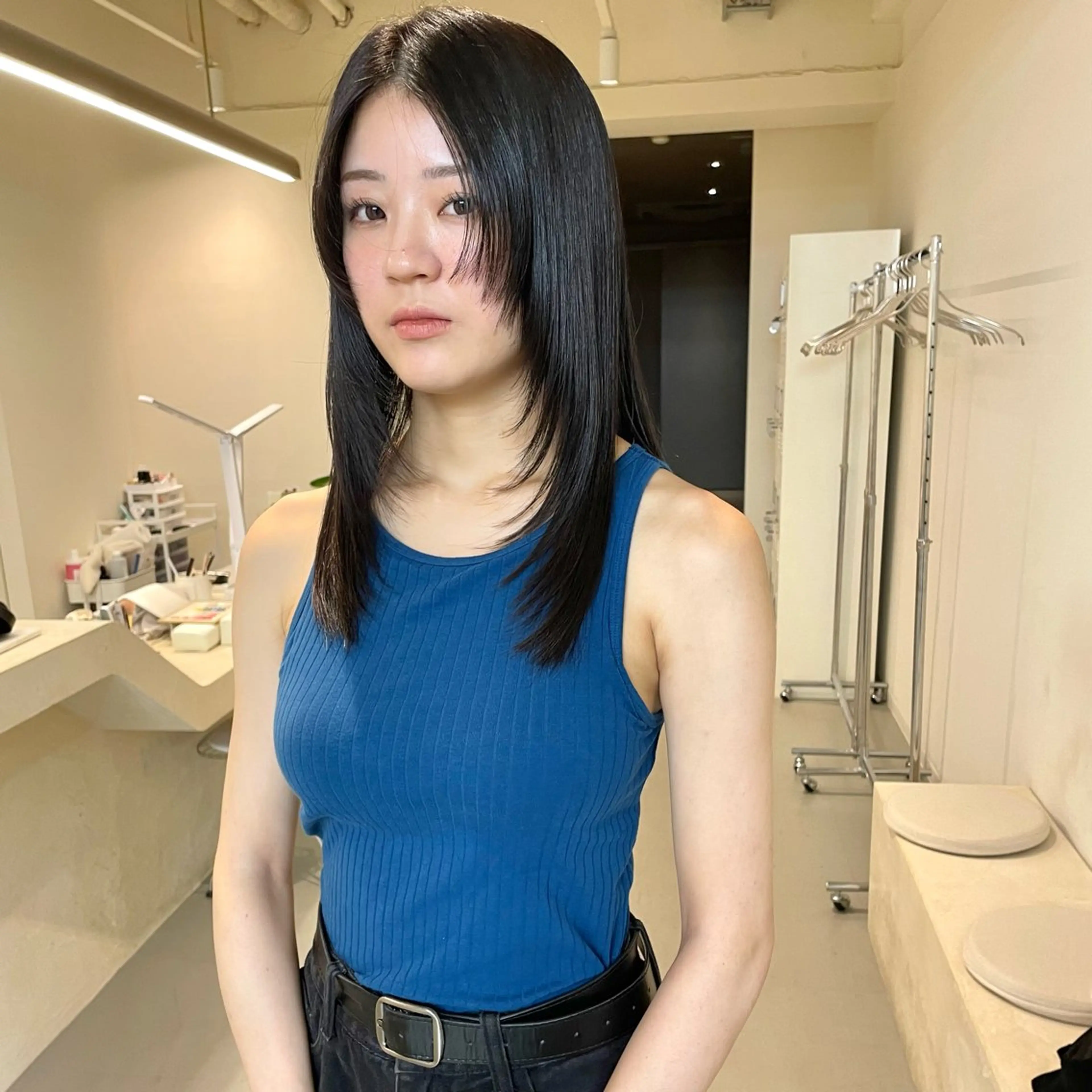 ミディアム 髪質改善 レイヤーカット カット 縮毛矯正 トリートメント ショート・ボブ ・ウルフ✂︎IMAIのヘアスタイル