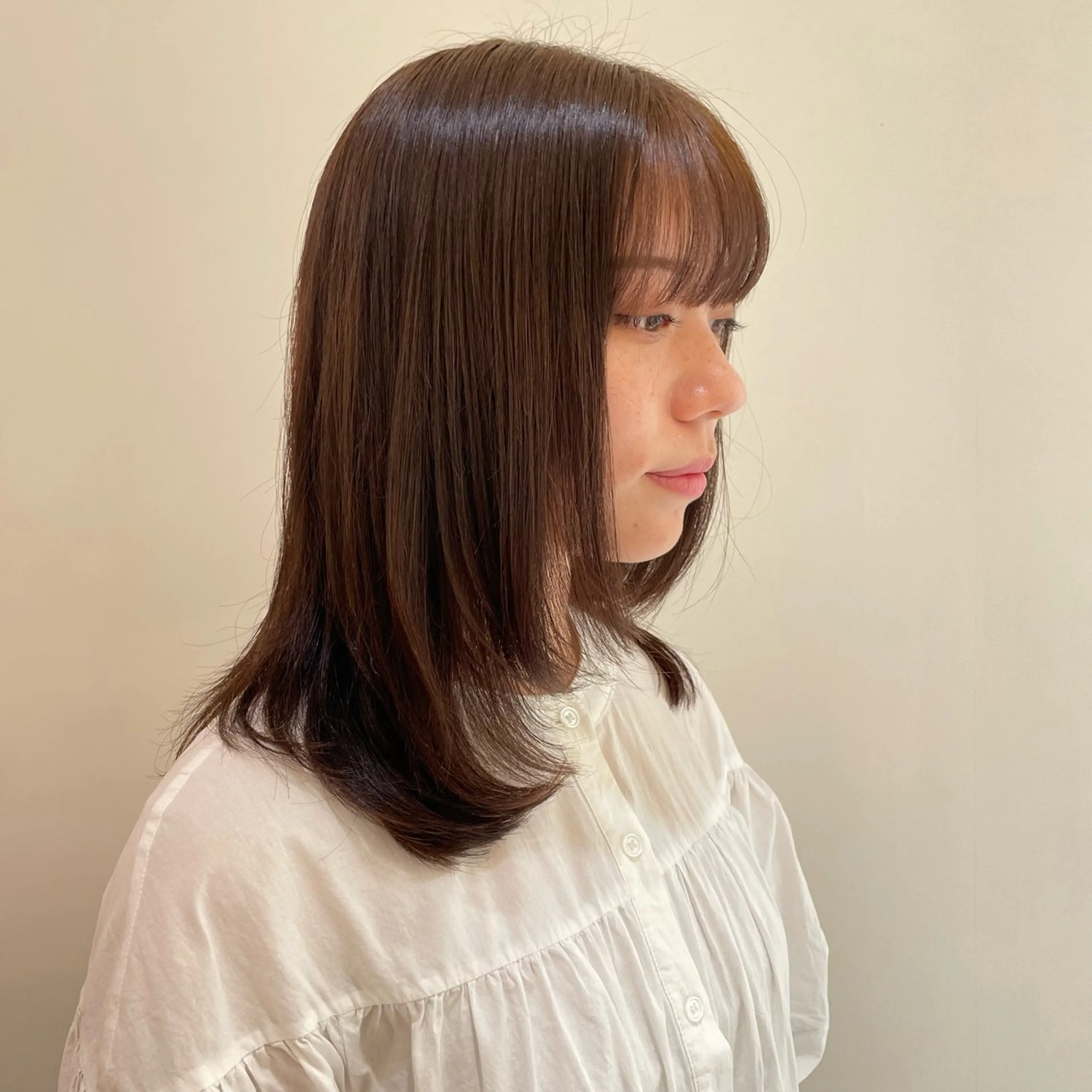 セミロング 田口 花葉のヘアスタイル