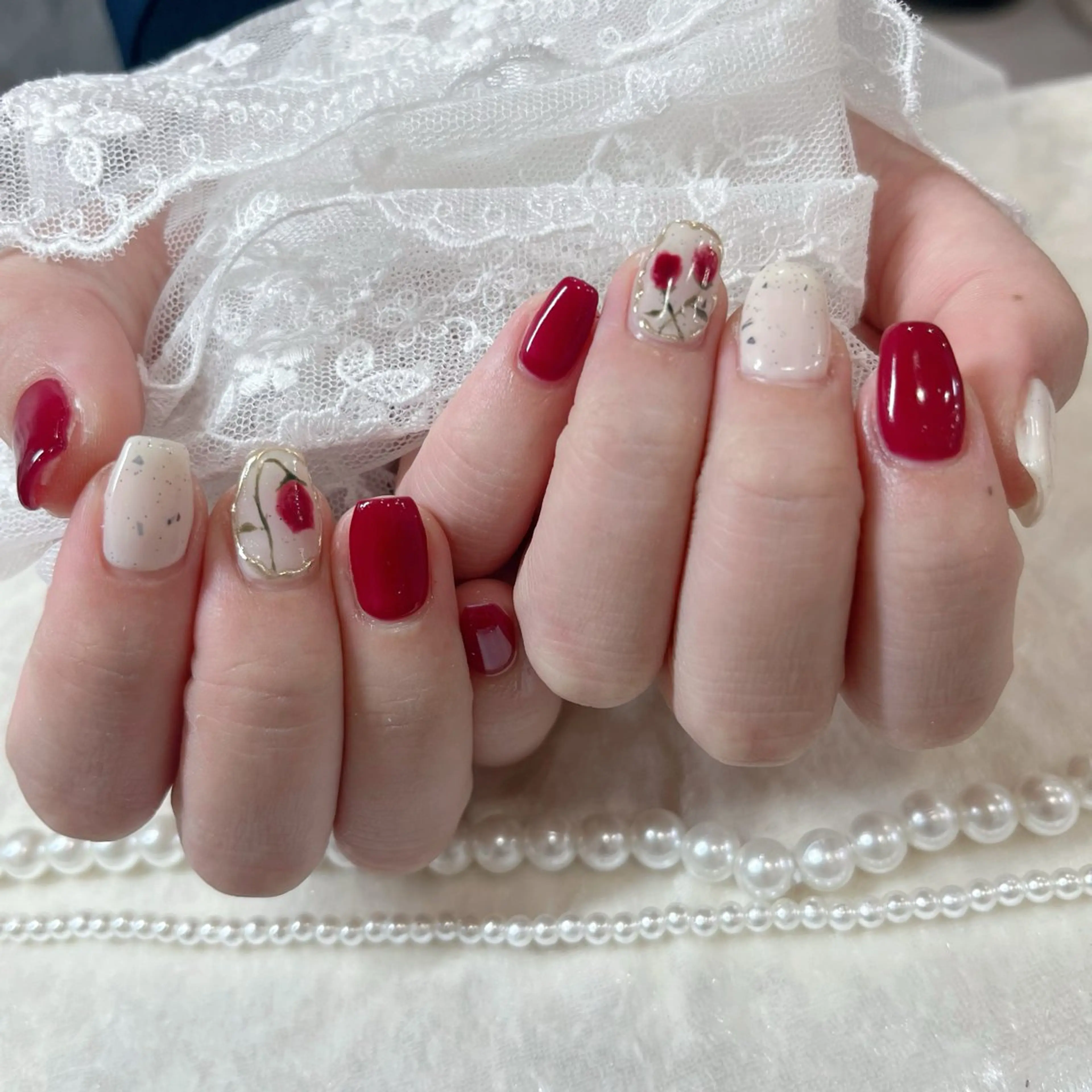 ネイル ハンドネイル Maya 🧊🫧‪のネイルデザイン