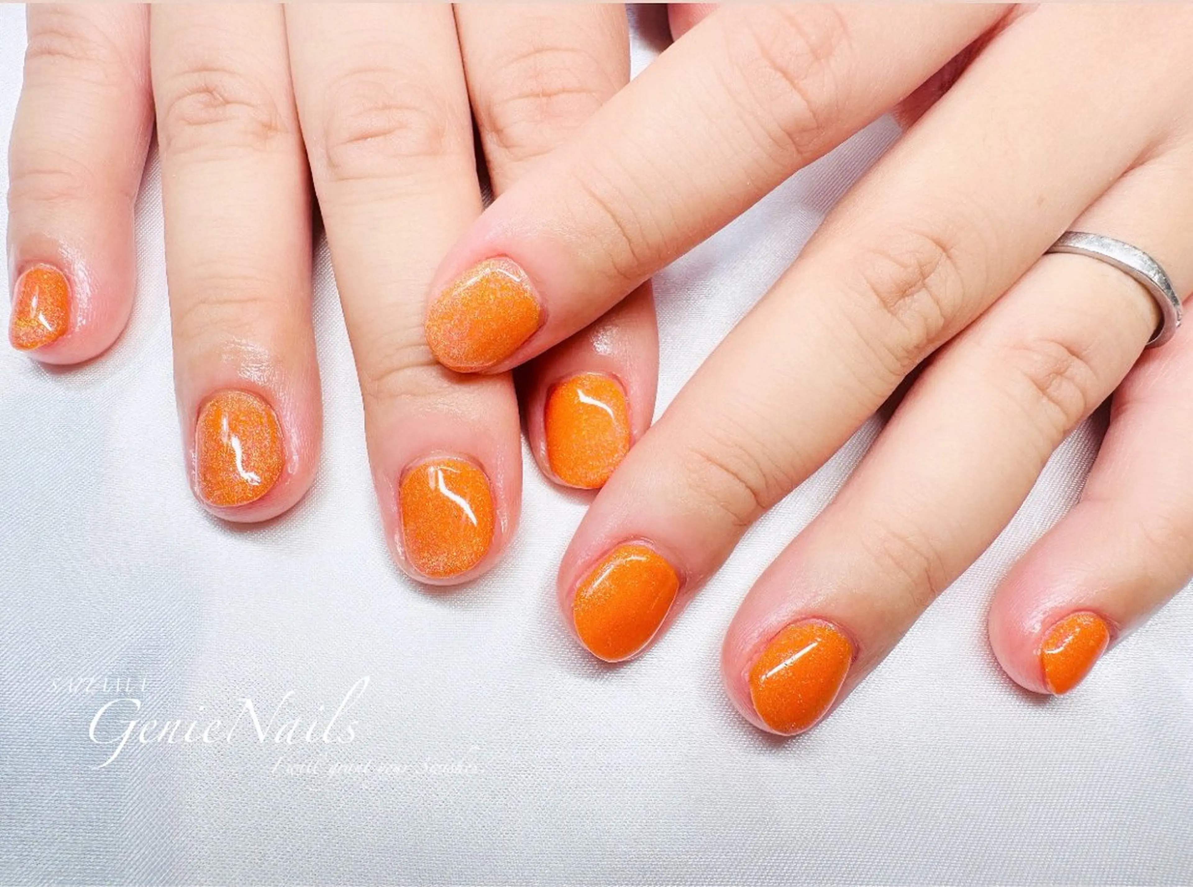 メンズ ネイル アートネイル 長さ出し 氷ネイル・うるうるネイル ロングネイル 持ち込み Genie Nailsのネイルデザイン