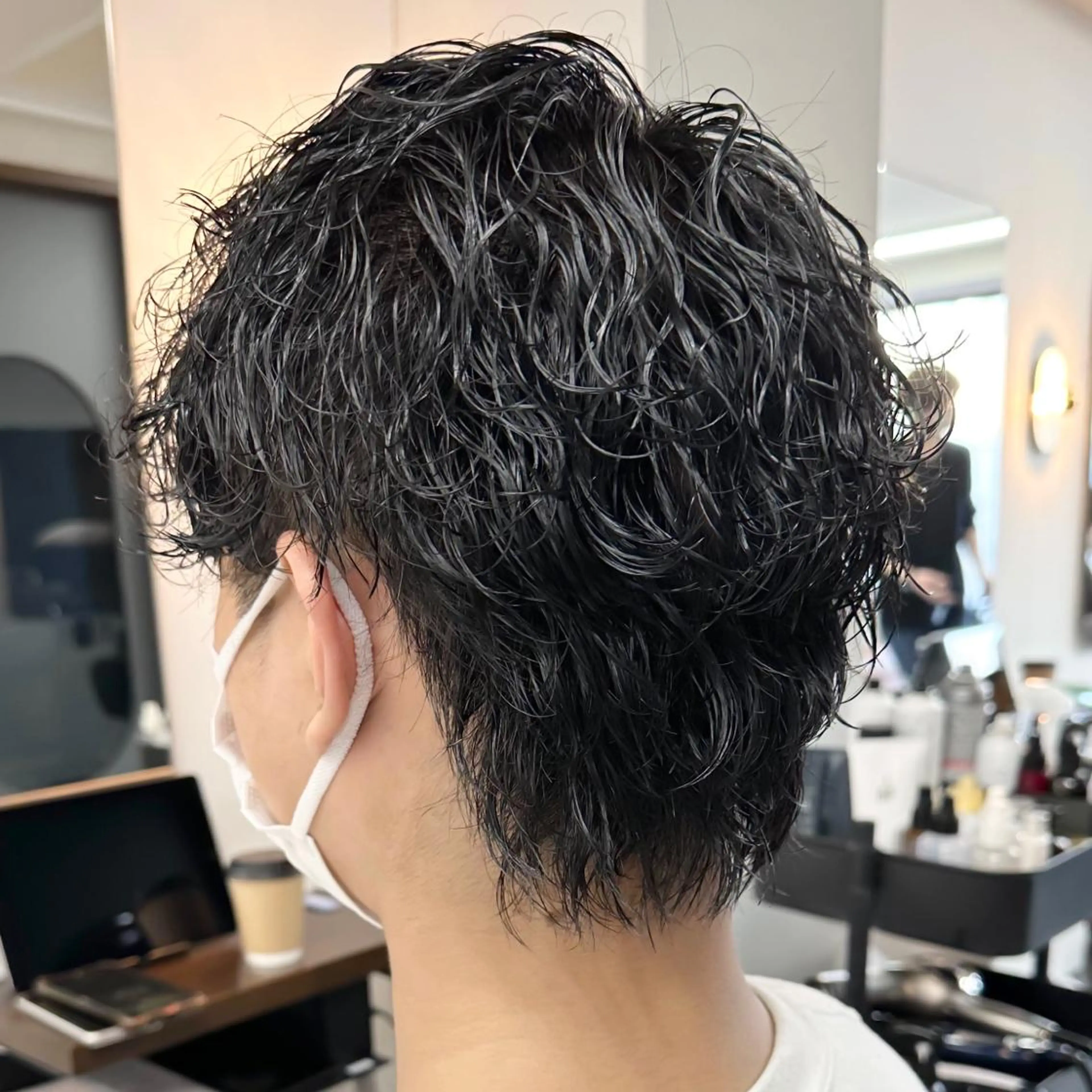 ショート パーマ メンズ 守屋 寿哉のヘアスタイル