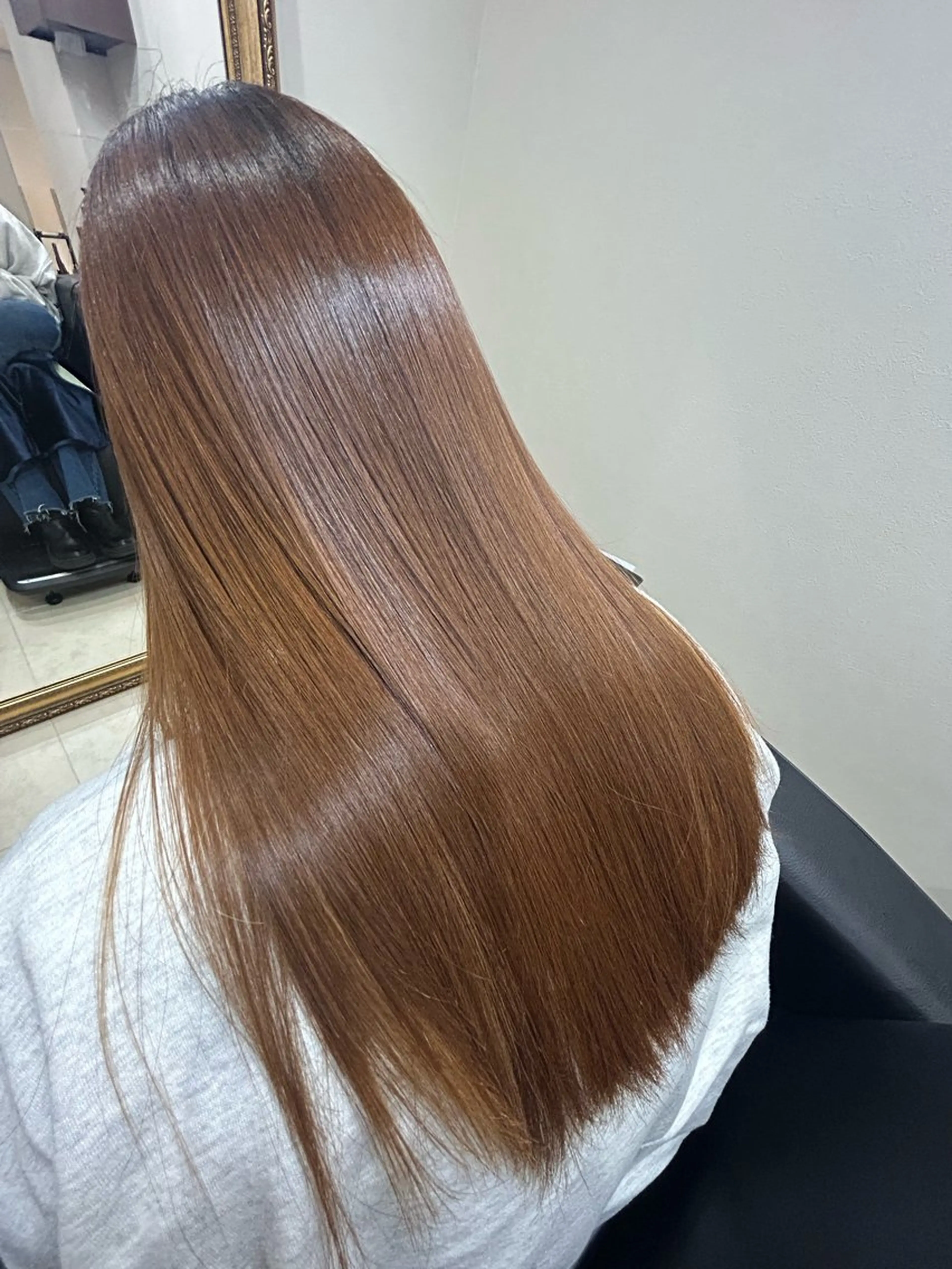 ロング カラー カット 縮毛矯正 トリートメント 髪質改善サロン🌈 fee北千住　盛田のヘアスタイル