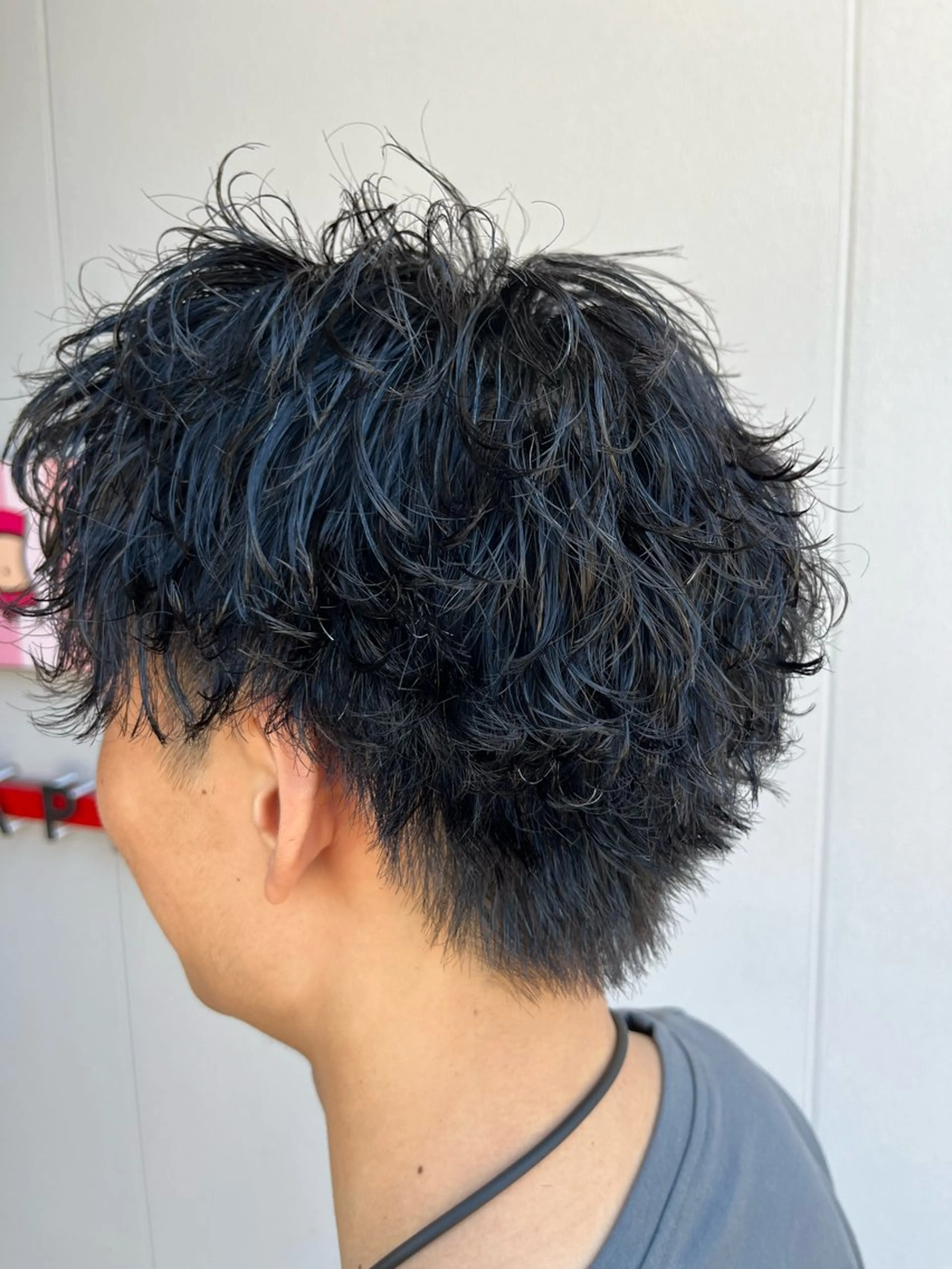 ショート パーマ メンズ メンズウルフカット ウルフカット APREKO RIKUのヘアスタイル
