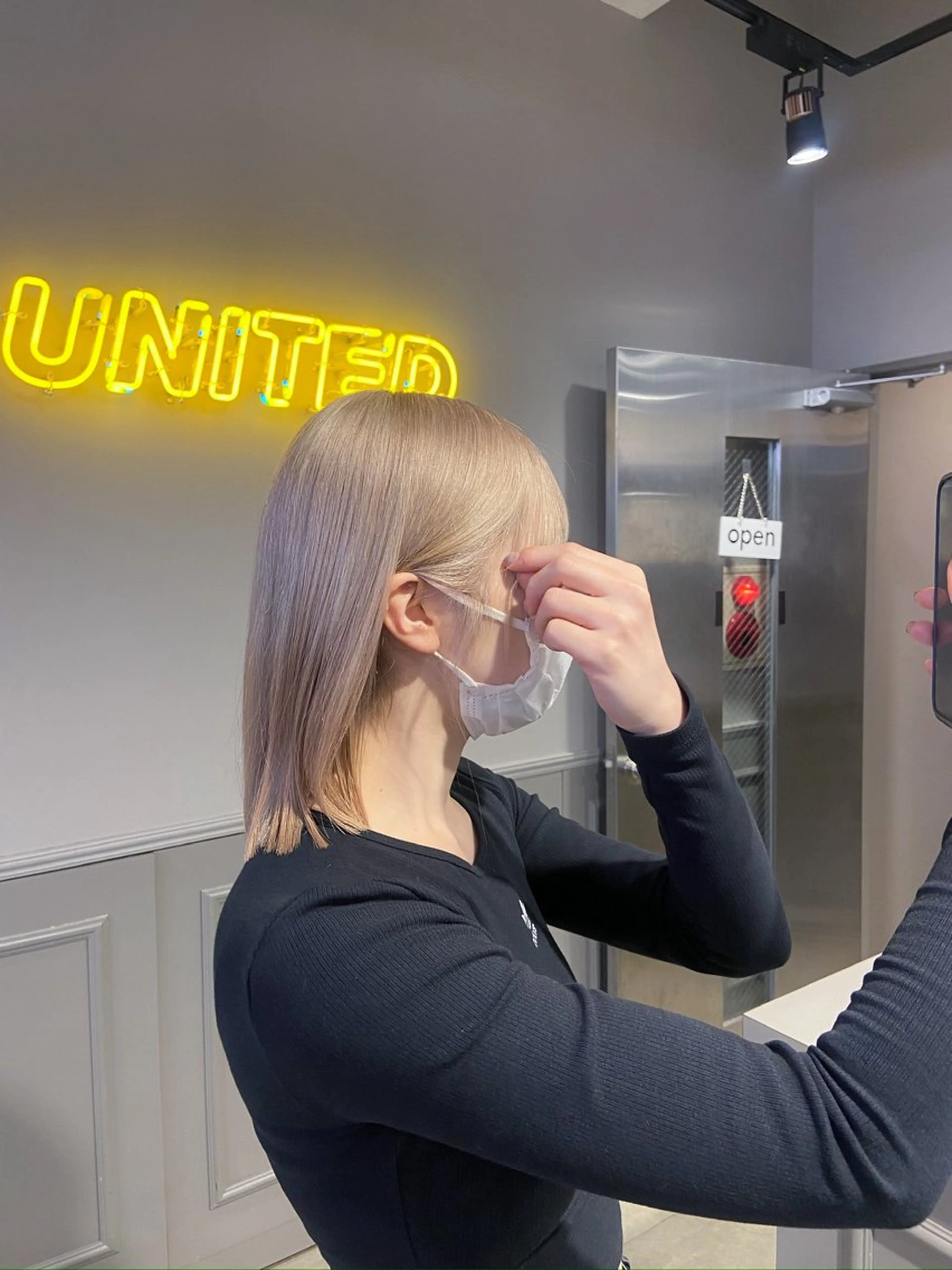 ミディアム カラー ヘアアレンジ Over hair所属・Over hair_ misakiのヘアスタイル