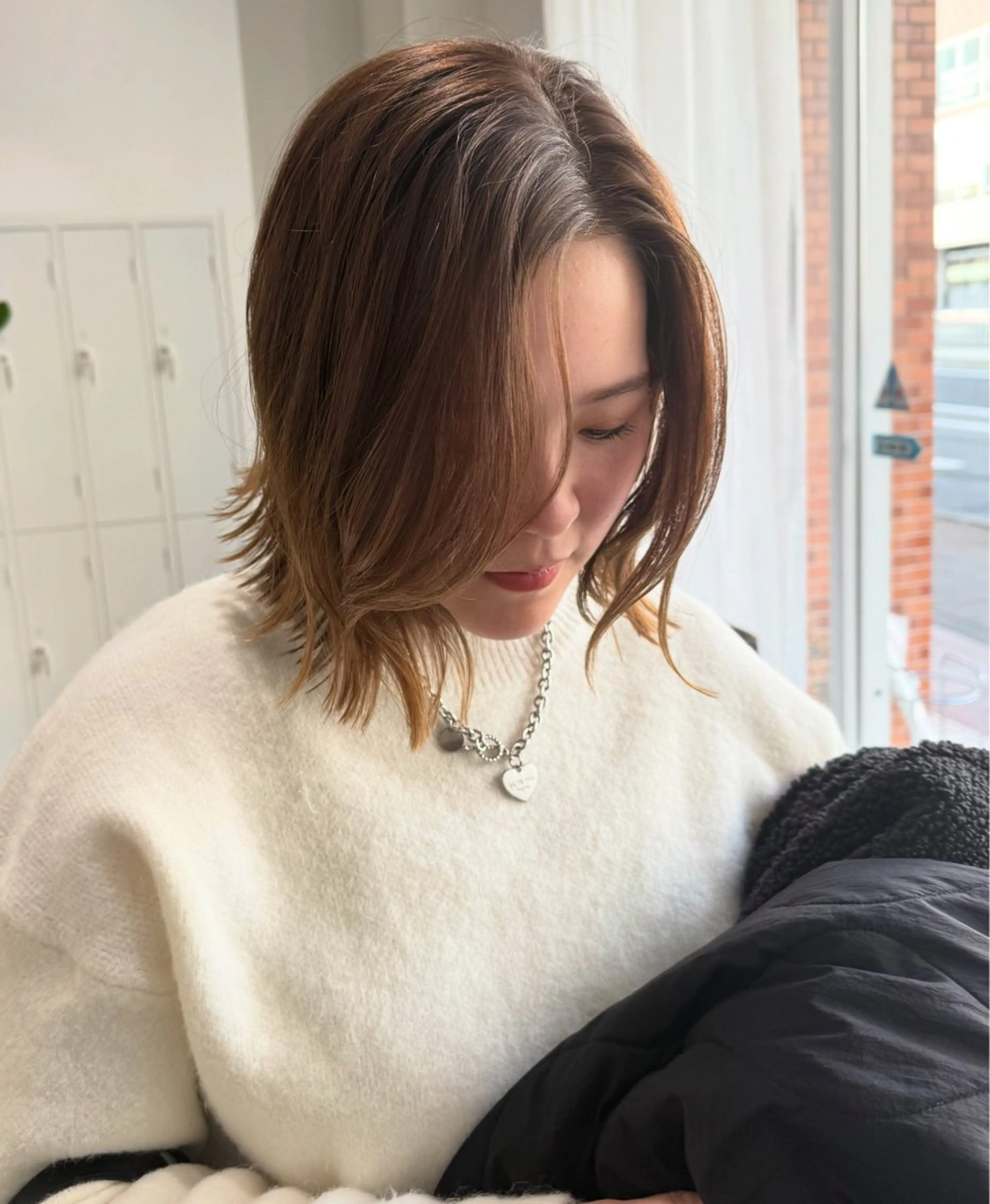 ショート カラー 切りっぱなしボブ ボブ カラー/髪質改善 レイヤー/vagueのヘアスタイル