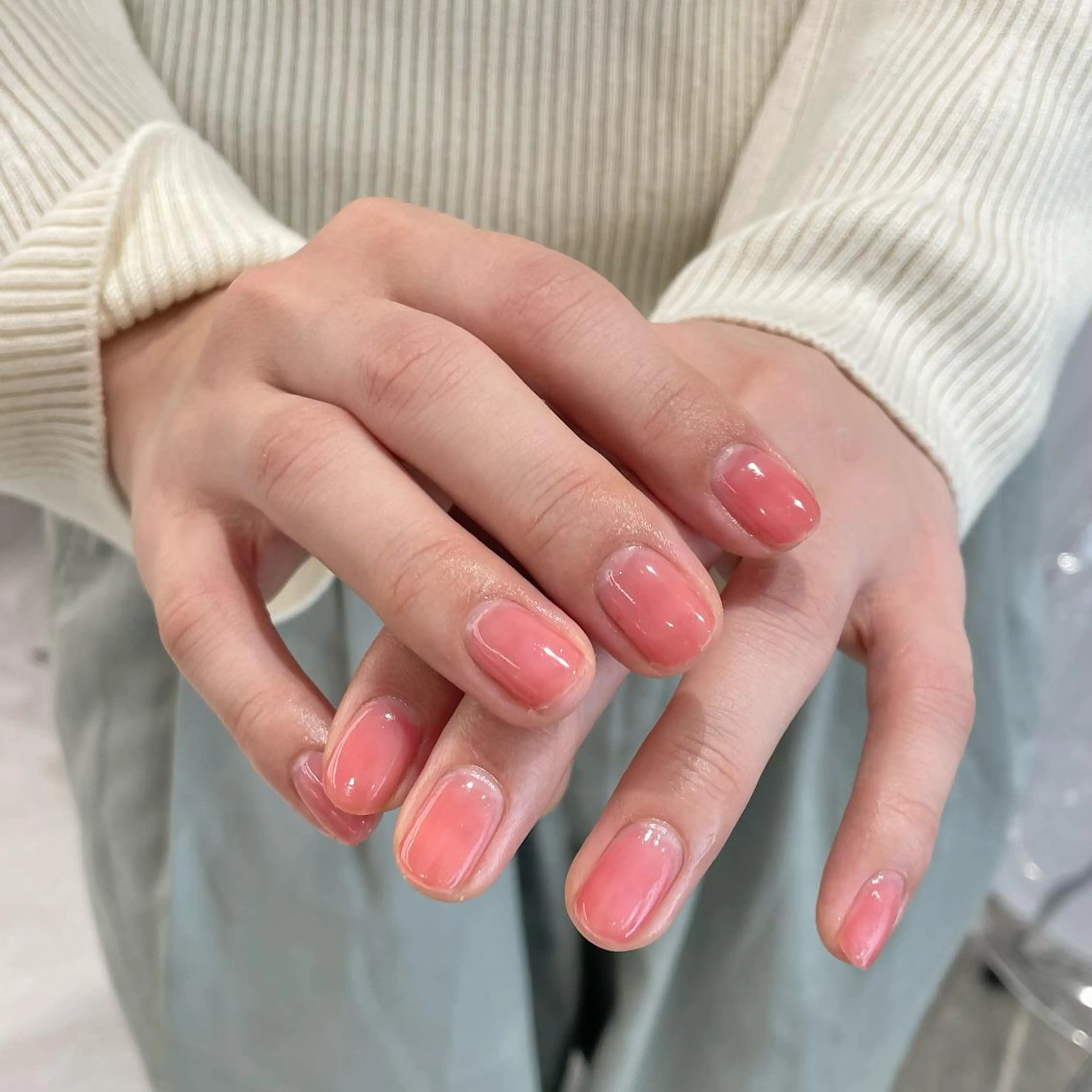 ミディアム カラー パーマ ヘアアレンジ メンズ キッズ ネイル マツエク・マツパ アイブロウ 透明感カラー mona/ ストレートスタイル✨のヘアスタイル