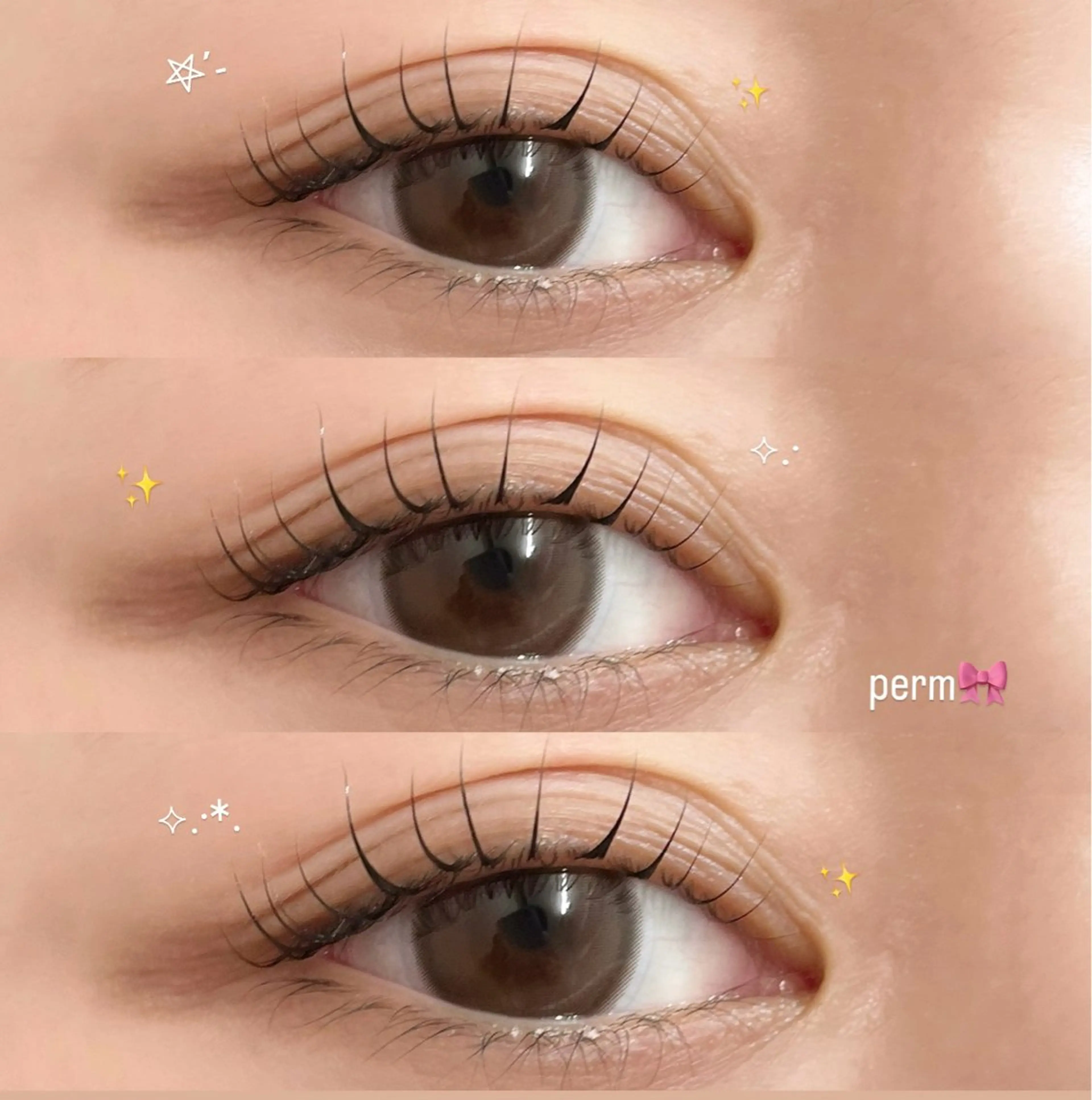 マツエク・マツパ マツパ Ren♡梅田┋束感 マツエク┋パリエクのマツエク・マツパデザイン