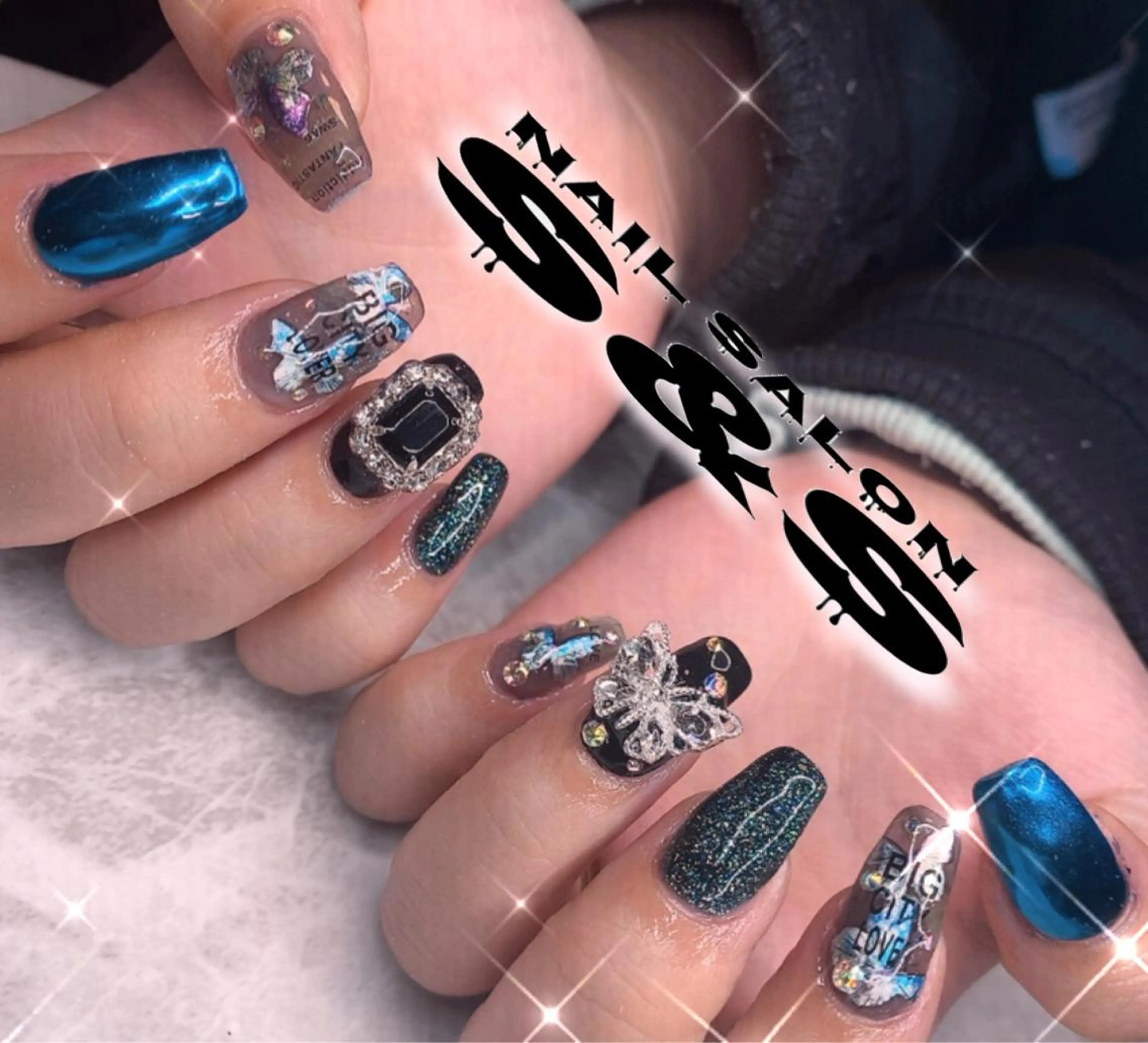 ネイル 長さ出し メンズネイル 持ち込み スカルプネイル S&S 村田小百合のネイルデザイン