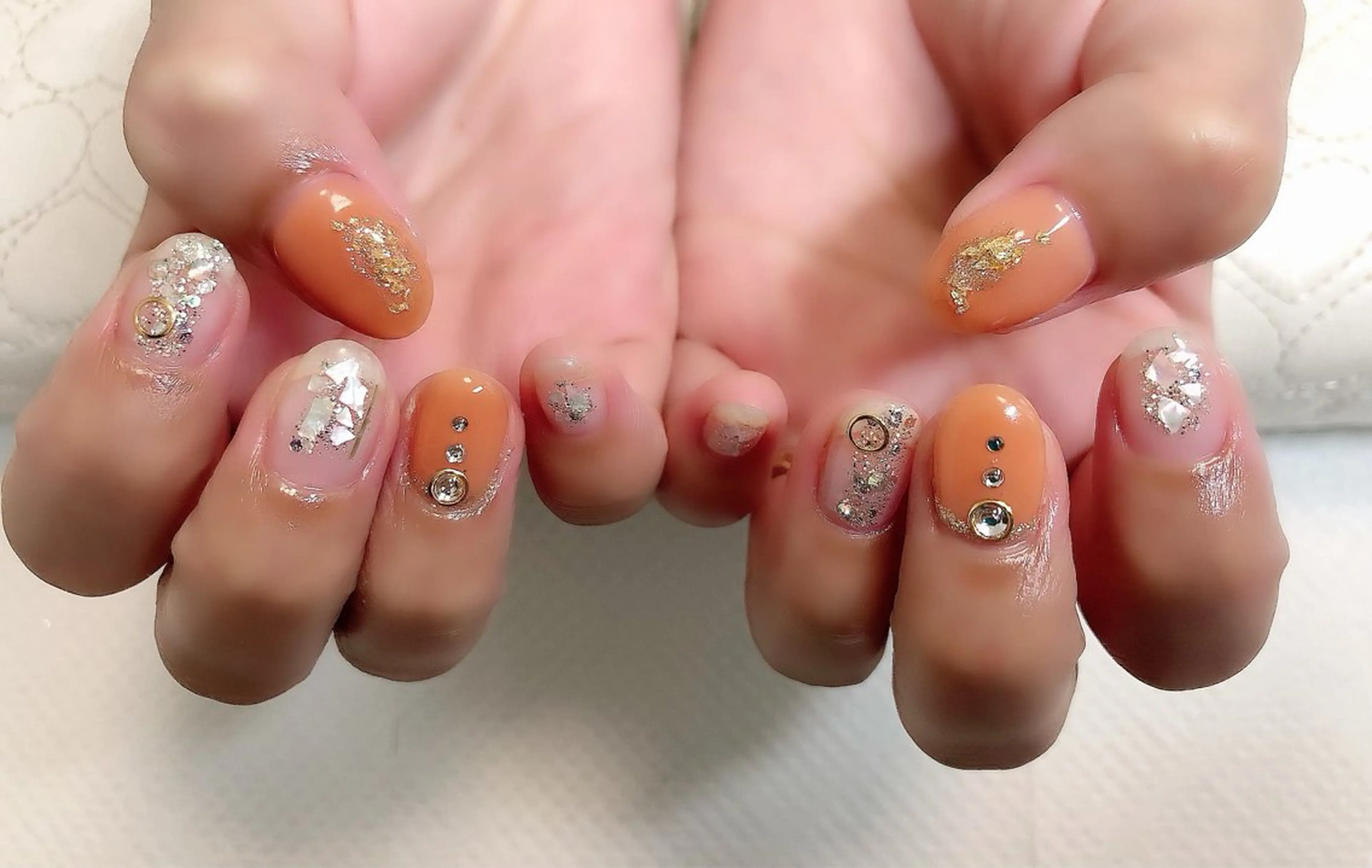 ネイル アートネイル クリアネイル ゴージャス 持ち込み Eye nailのネイルデザイン