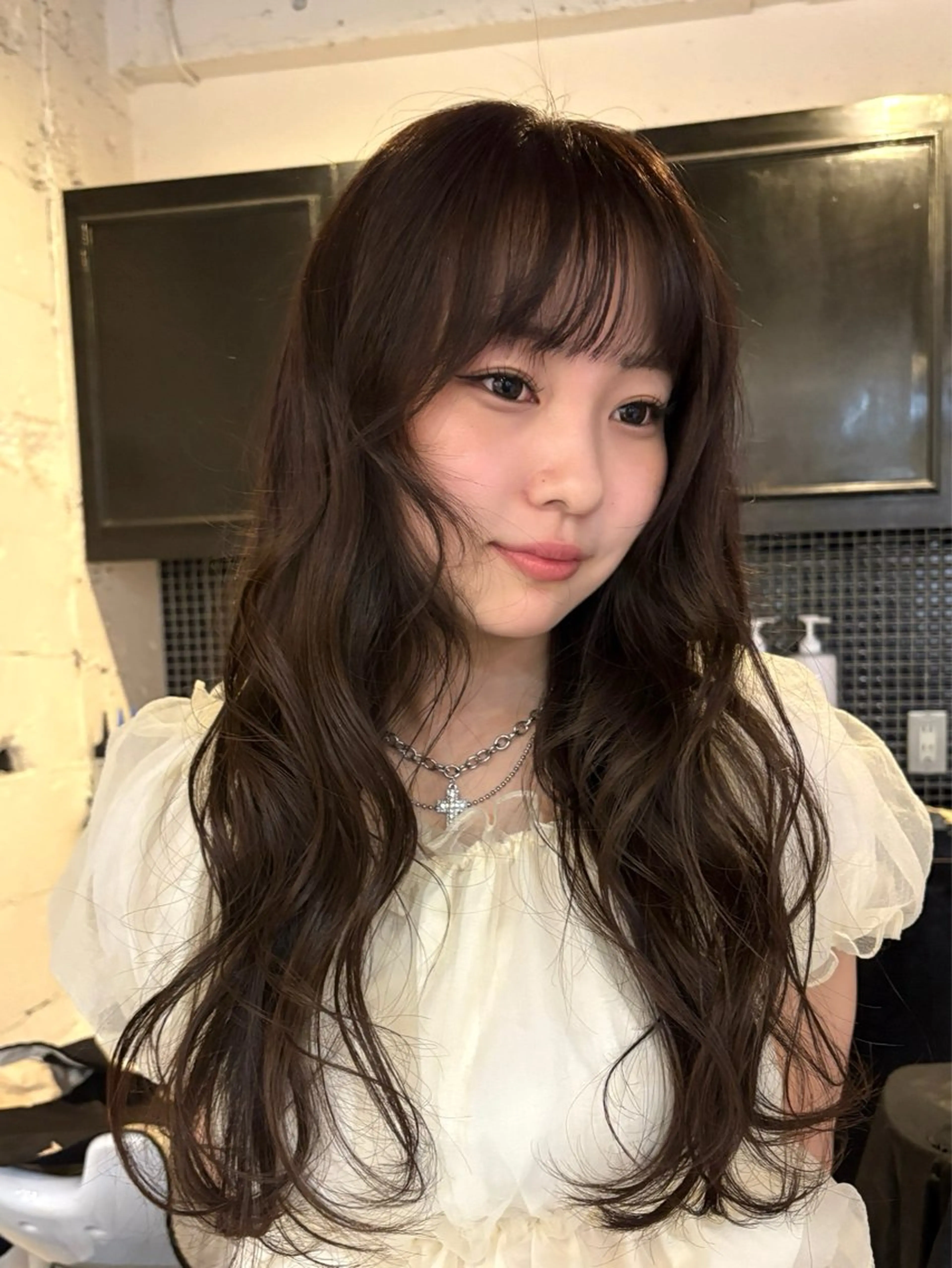 ロング カット ヘアカラー トリートメント レディースカット🎀 NANAHAのヘアスタイル