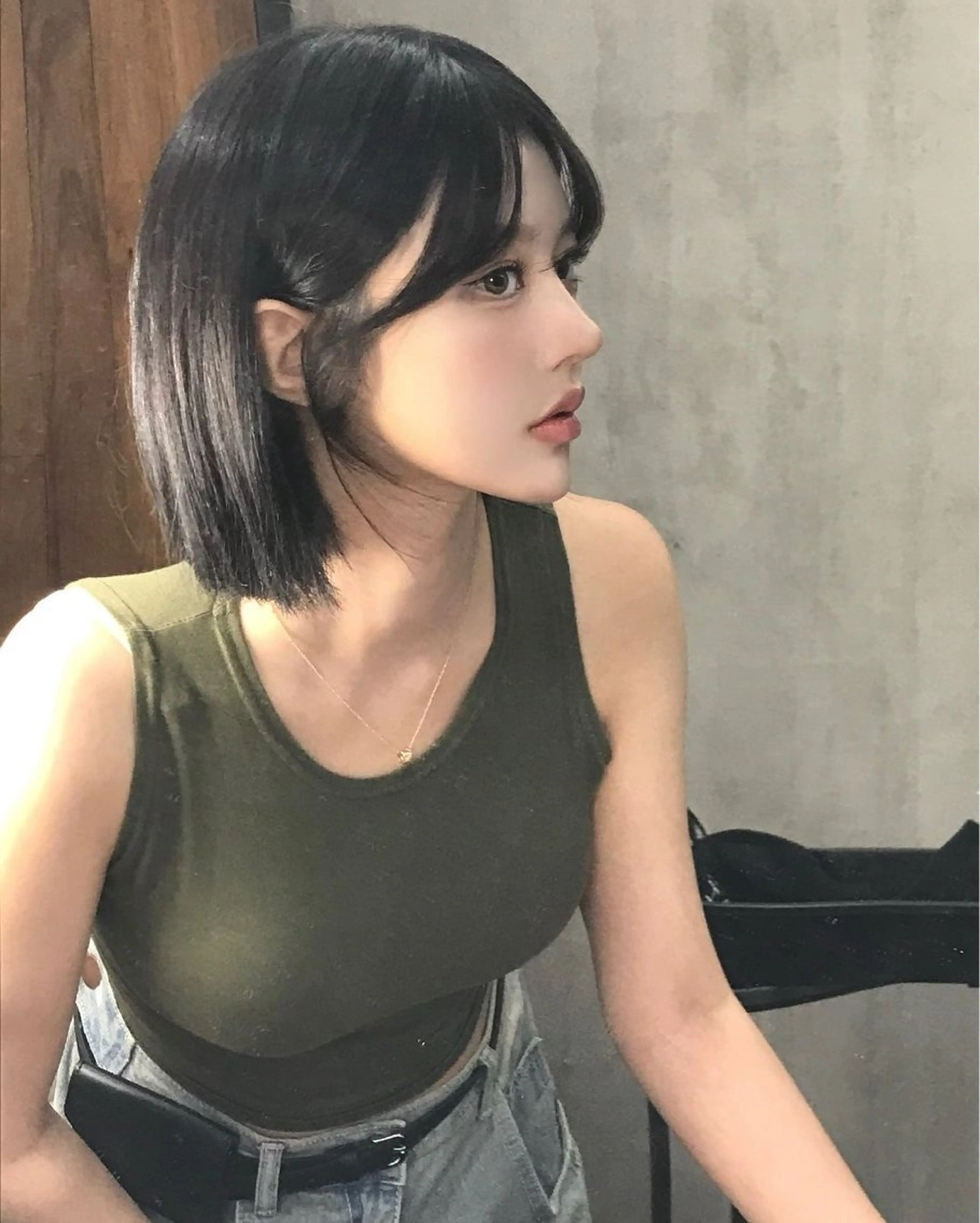 ショート 海野翔吾🇨🇳 ワンホンレイヤーのヘアスタイル