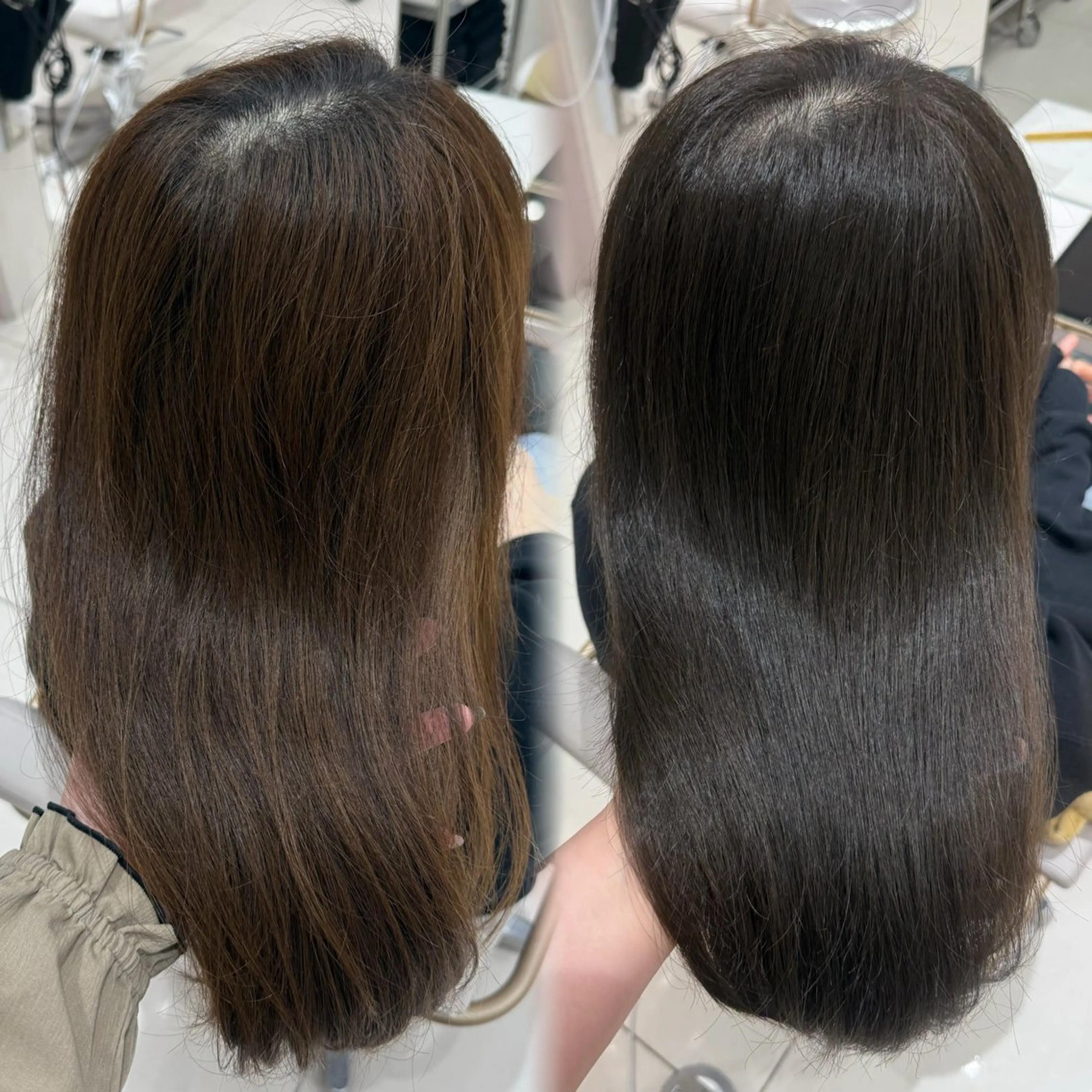 セミロング カラー カット ヘアカラー トリートメント 内田 志乃のヘアスタイル