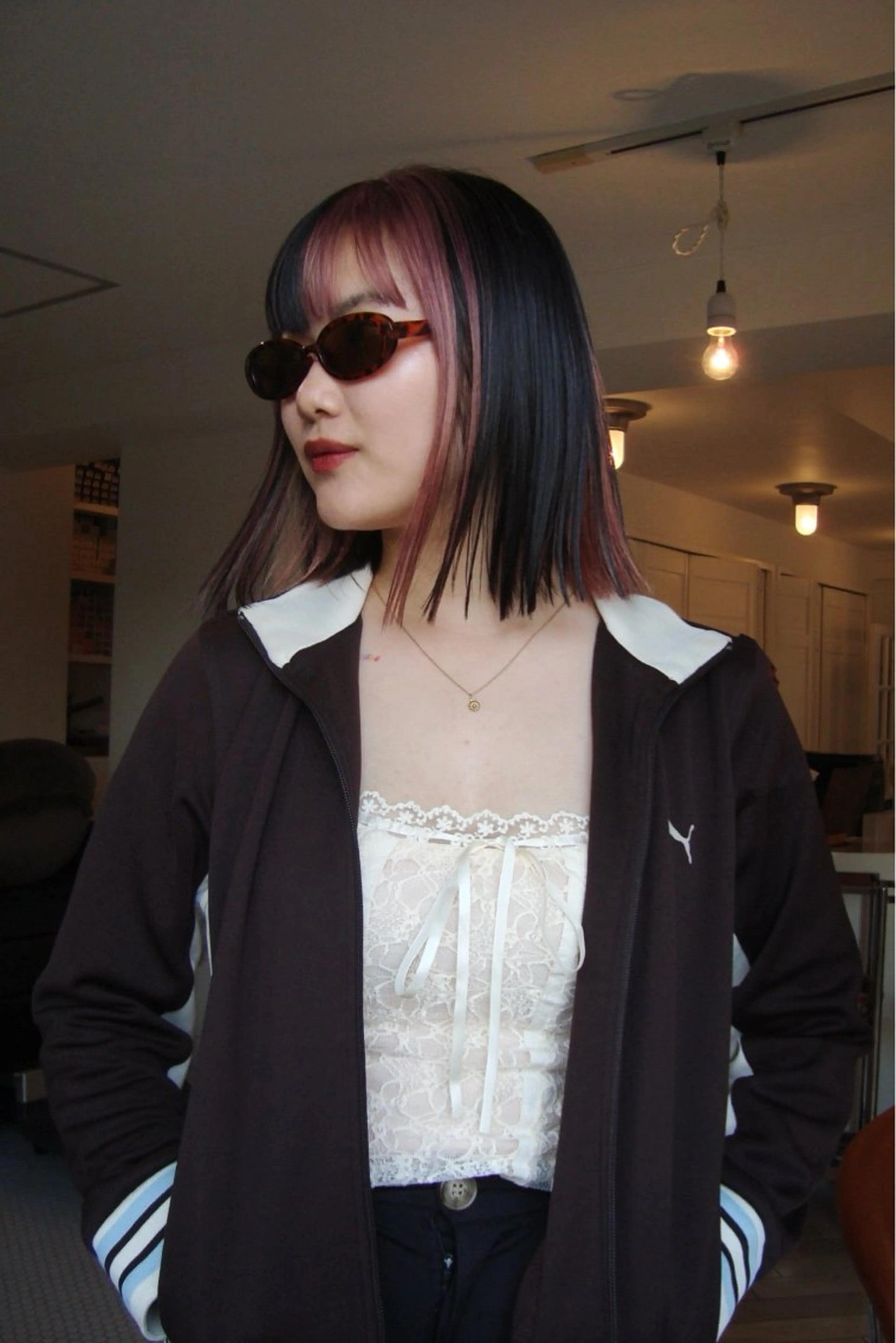 カラー ヘアカラー ブリーチカラー🎀 韓国風/寺門美優のヘアスタイル