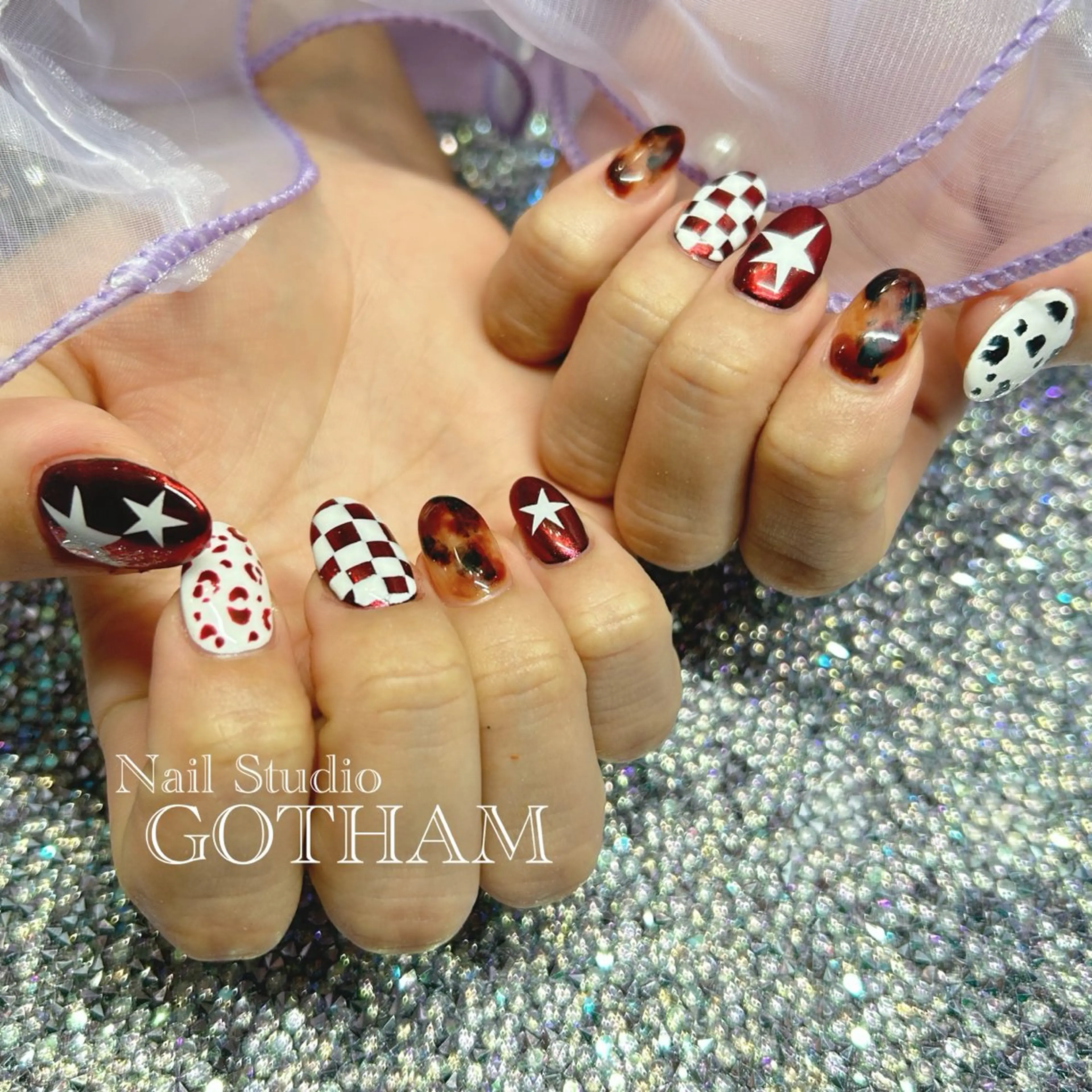 ネイル ハンドネイル Nail Studio GOTHAM所属・高円寺駅からすぐ🌈 ネイルGOTHAMのネイルデザイン