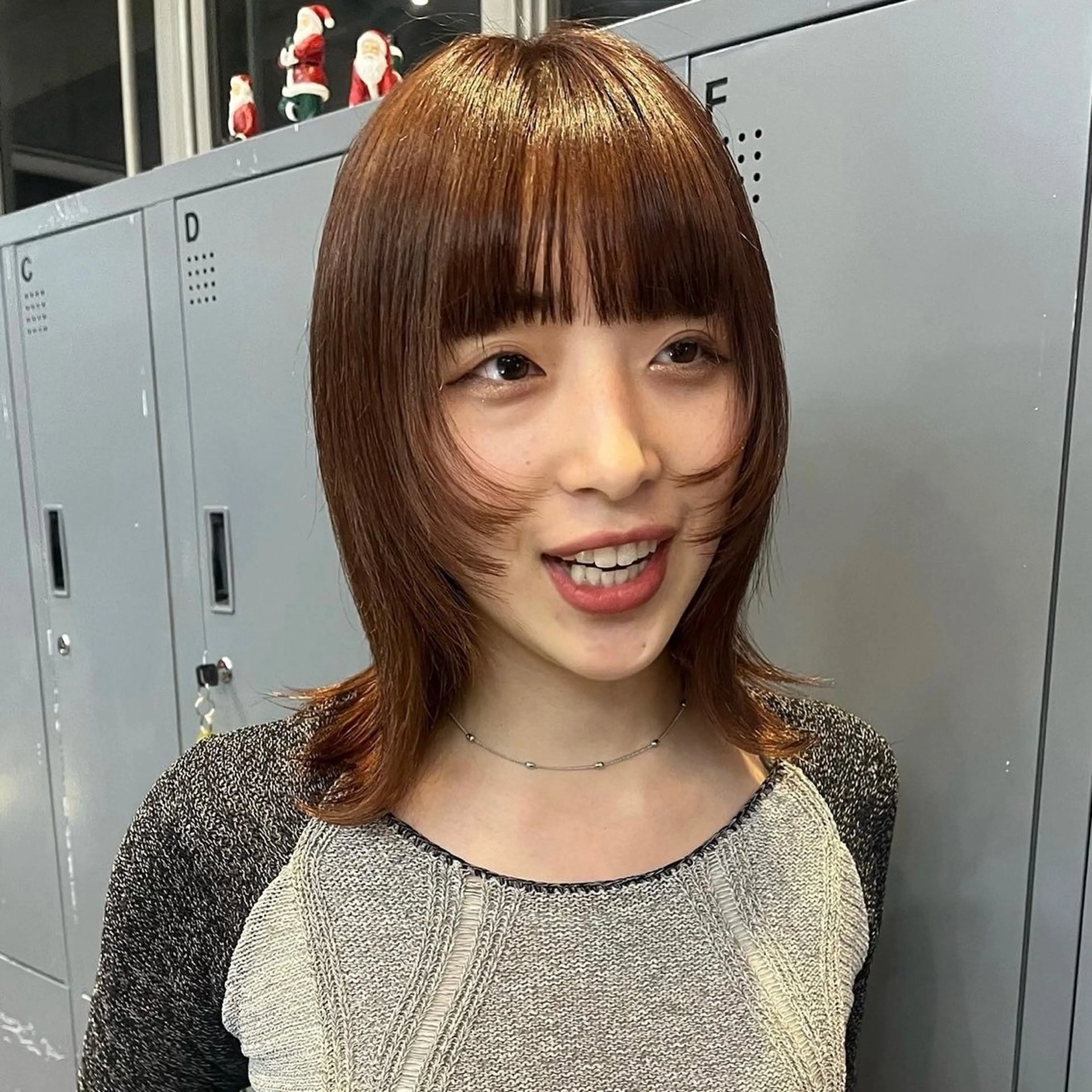 ミディアム カラー ボブハイトーン🦖 デザインMAMIのヘアスタイル