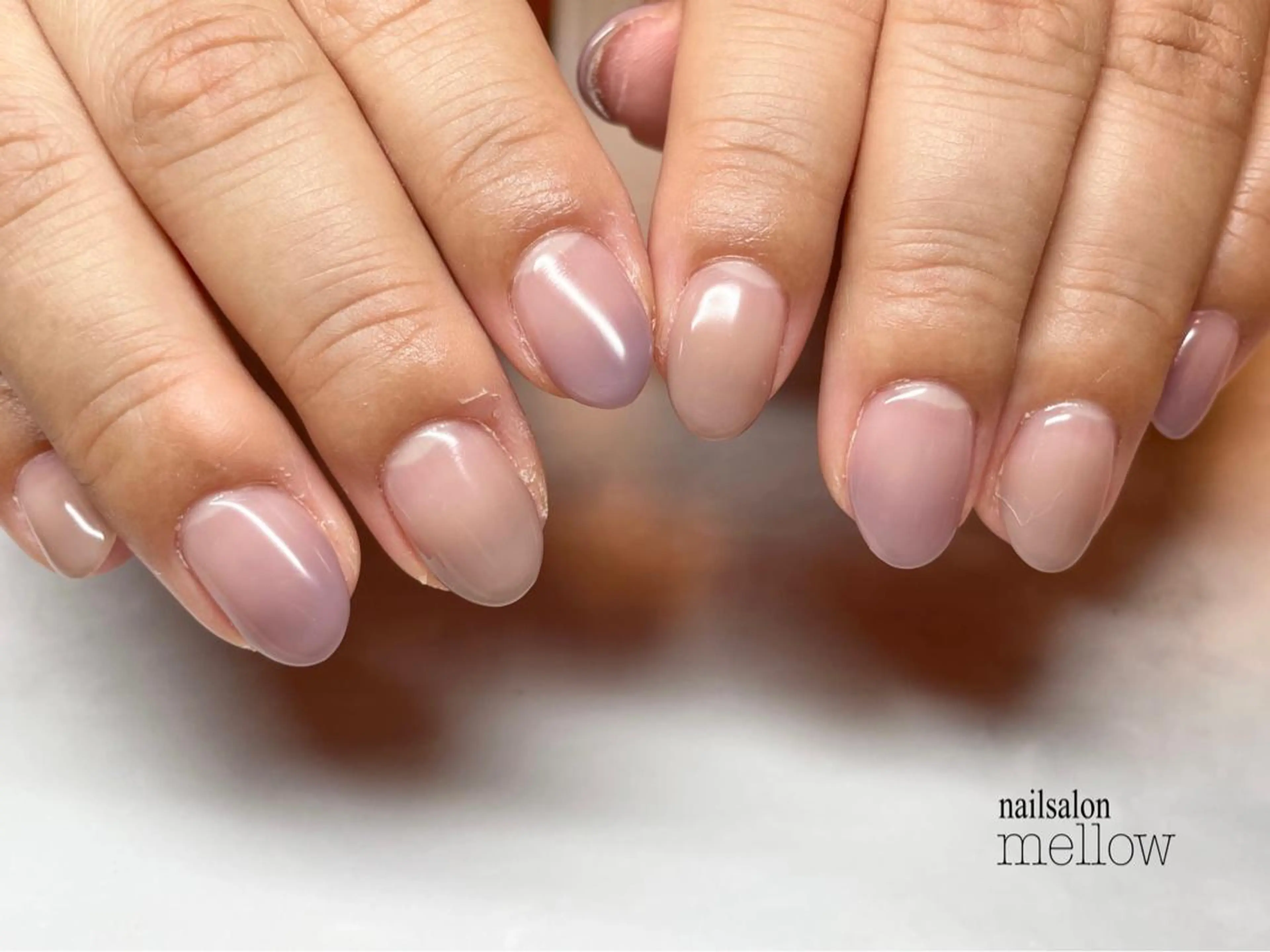 ネイル グラデーション パープル 大山 浩美のネイルデザイン