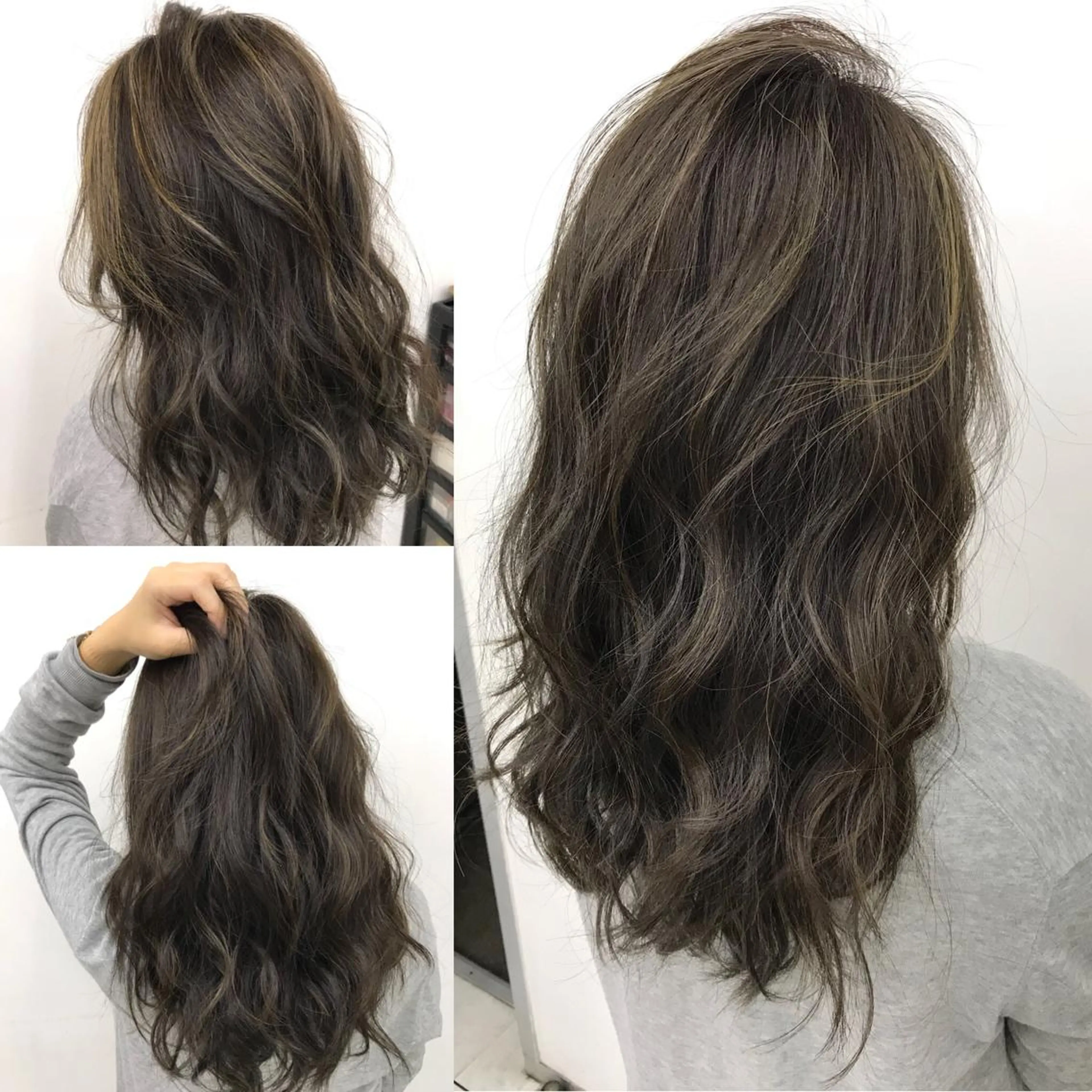 セミロング カラー 透明感カラー ハイライトカラー ハイライト 山本　尚輝 🐶ハイライト🐶のヘアスタイル