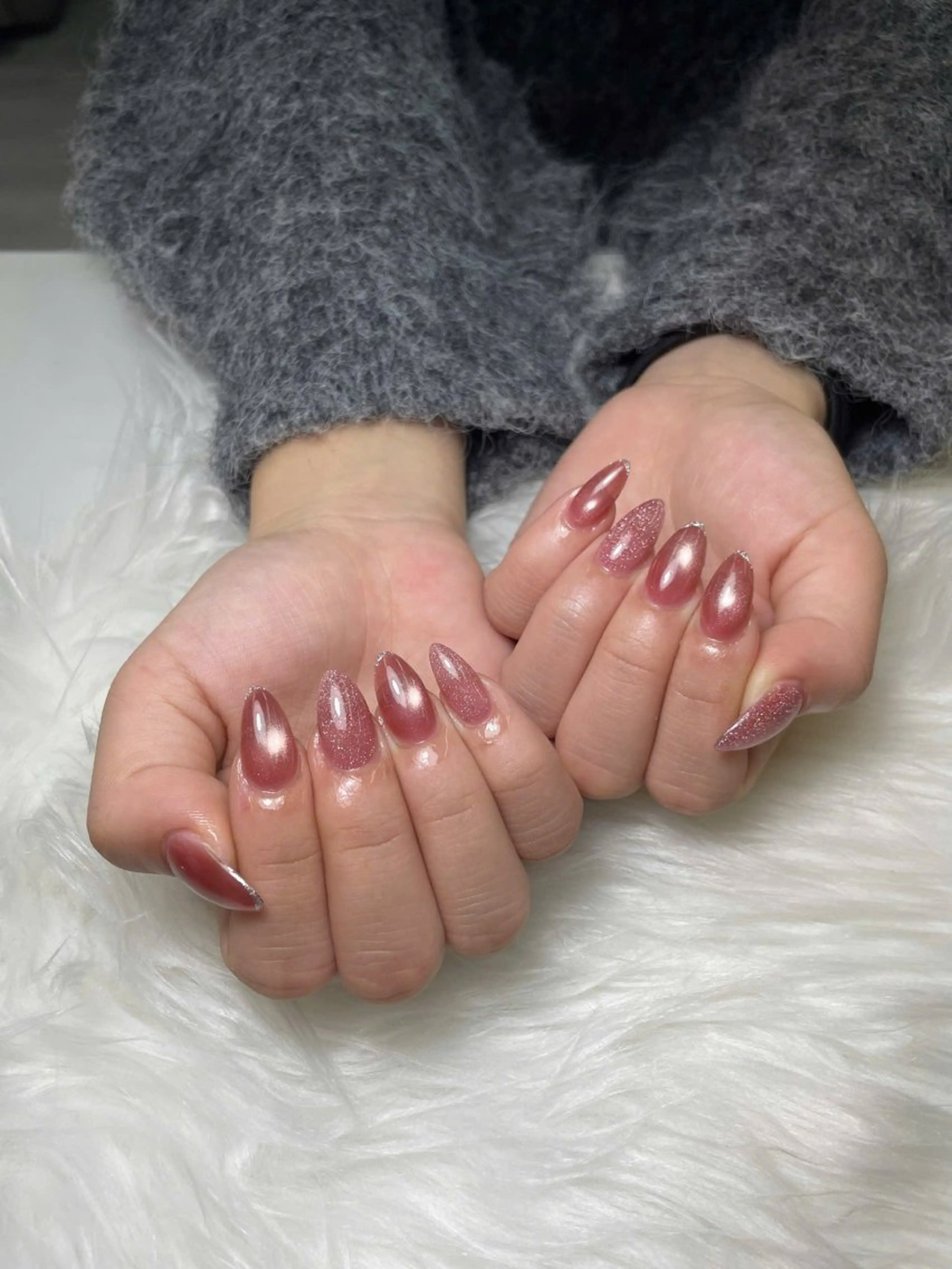 ネイル 韓国ネイル シンプルネイル ワンホンネイル King Nail Cassieのネイルデザイン