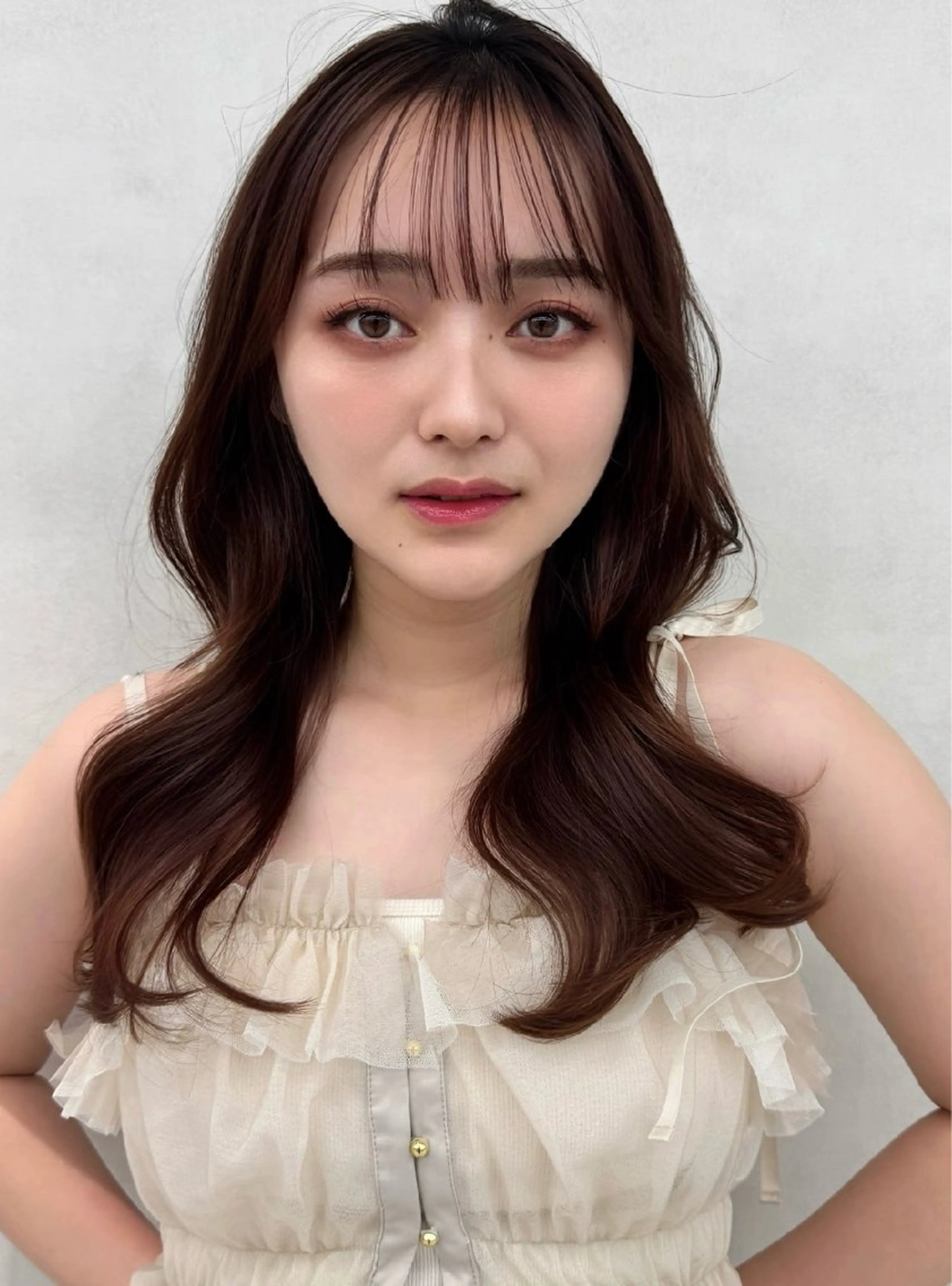 ロング カラー パーマ 暖色/くびれヘア/ Misakiのヘアスタイル