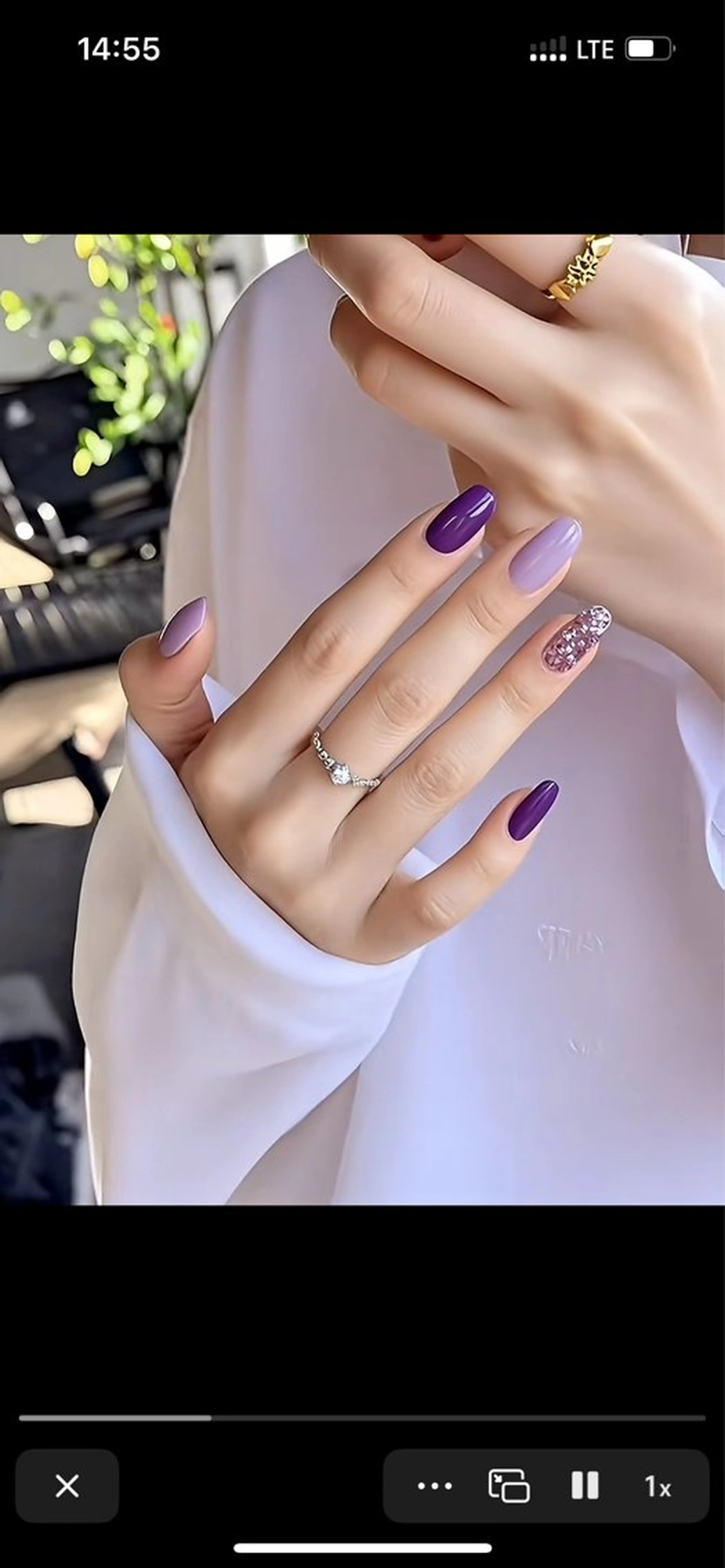 ネイル 長さ出し専門 パーツのネイルデザイン