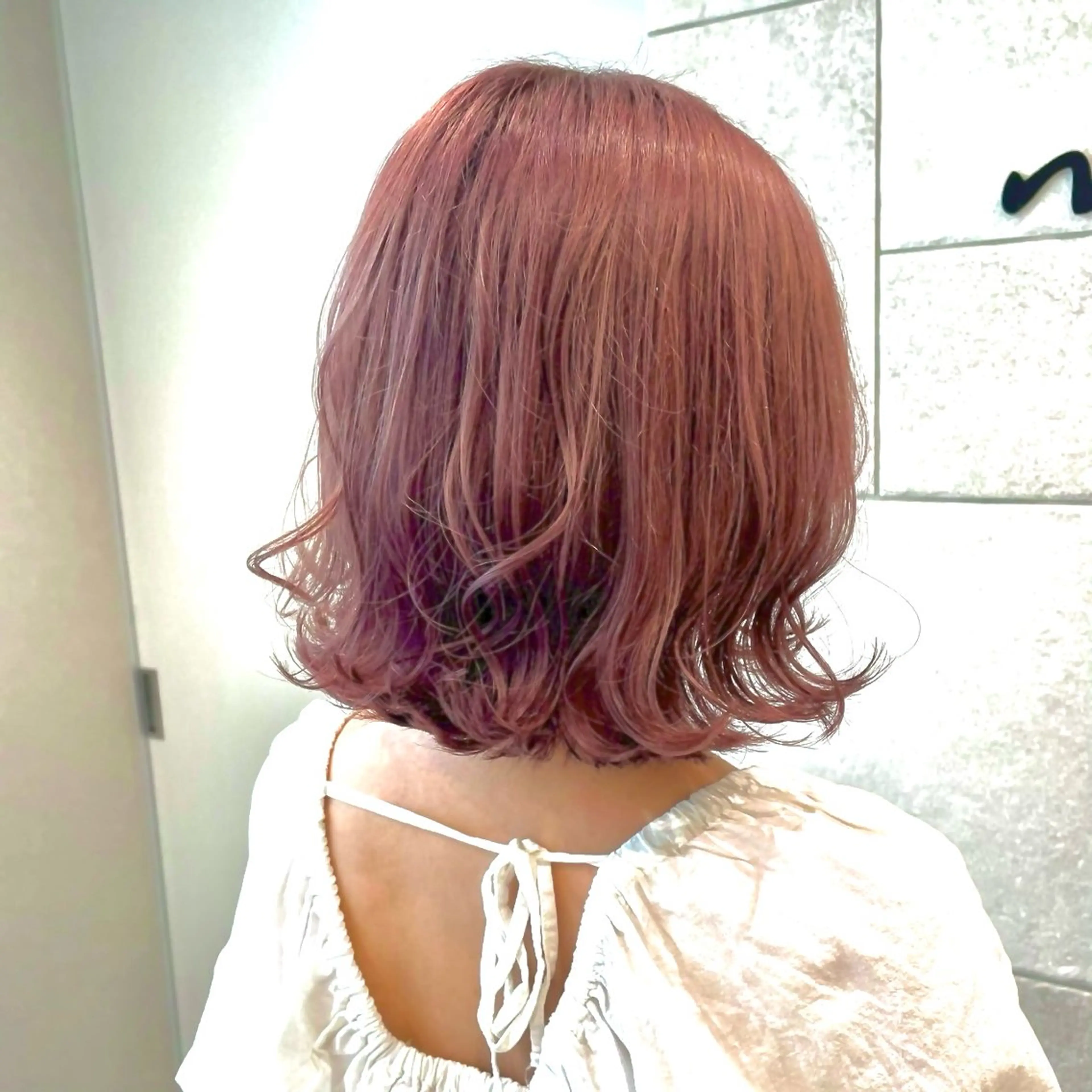 ミディアム カット ヘアカラー 🎀カラー・カットモ デル募集中✧めい🎀のヘアスタイル
