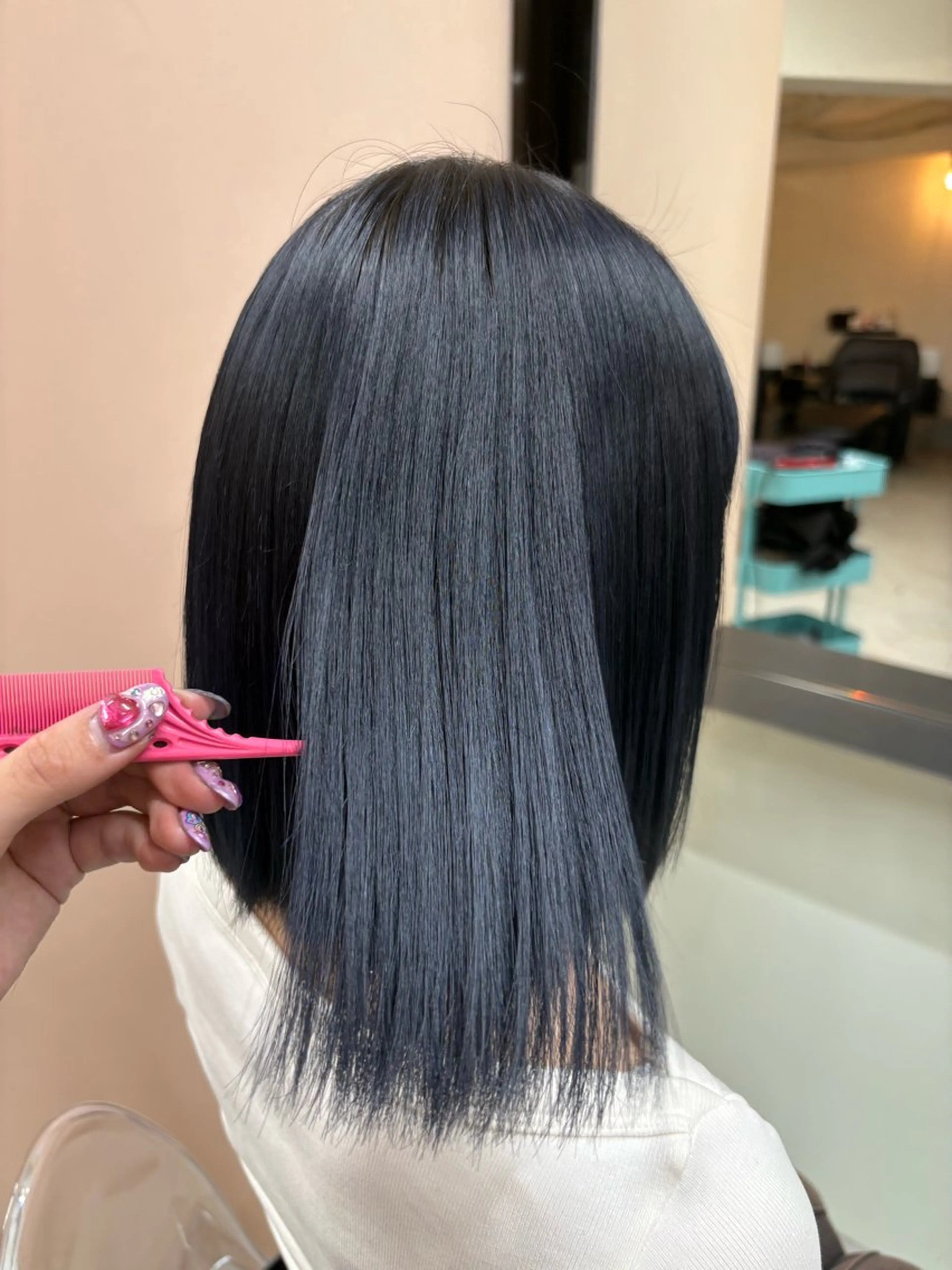 大人気✨質感再生ストレート🧏‍♀️💞3stepトリートメント付き！の写真