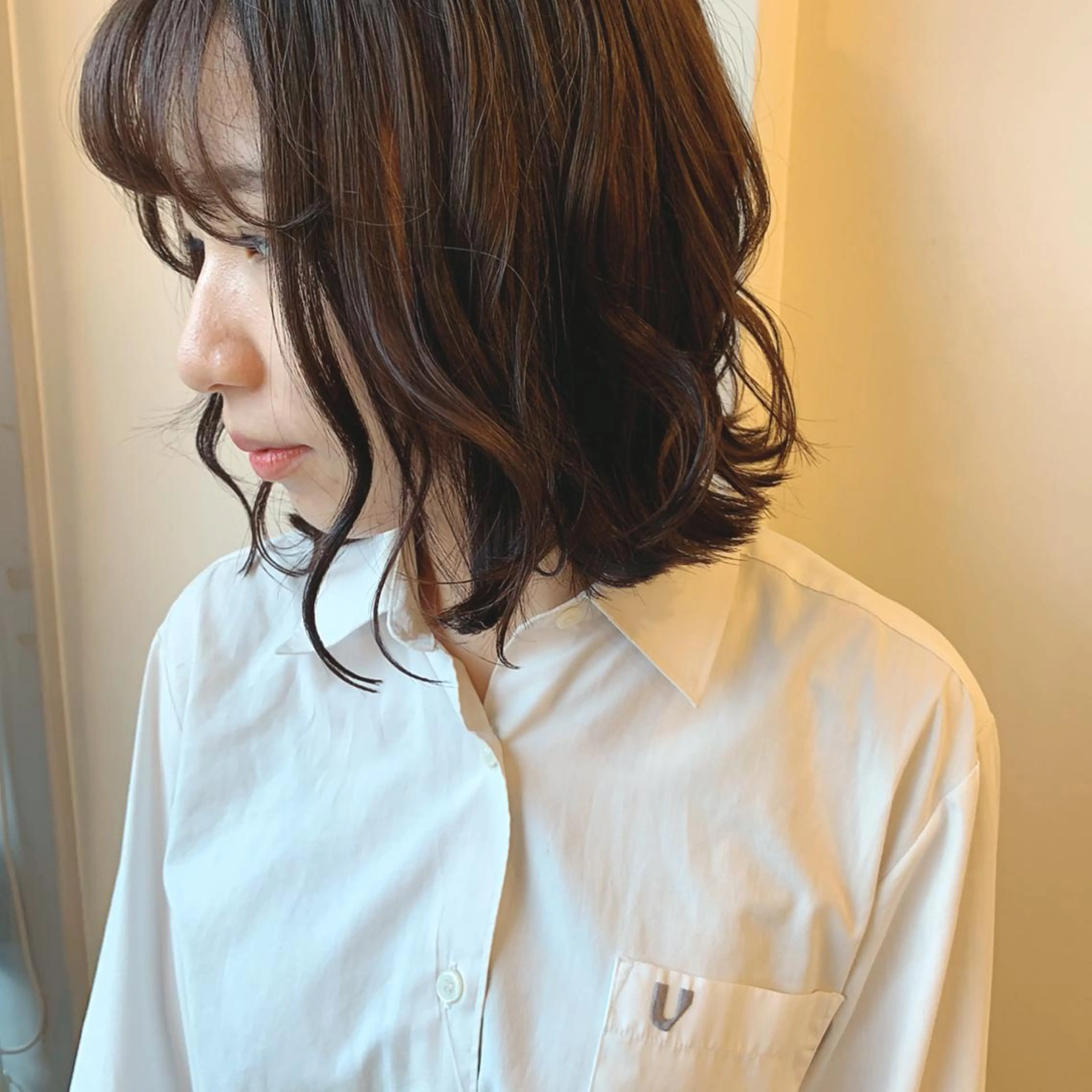 ショート カラー ボブ ボブウルフ／ボブ Satsuki【名駅のヘアスタイル