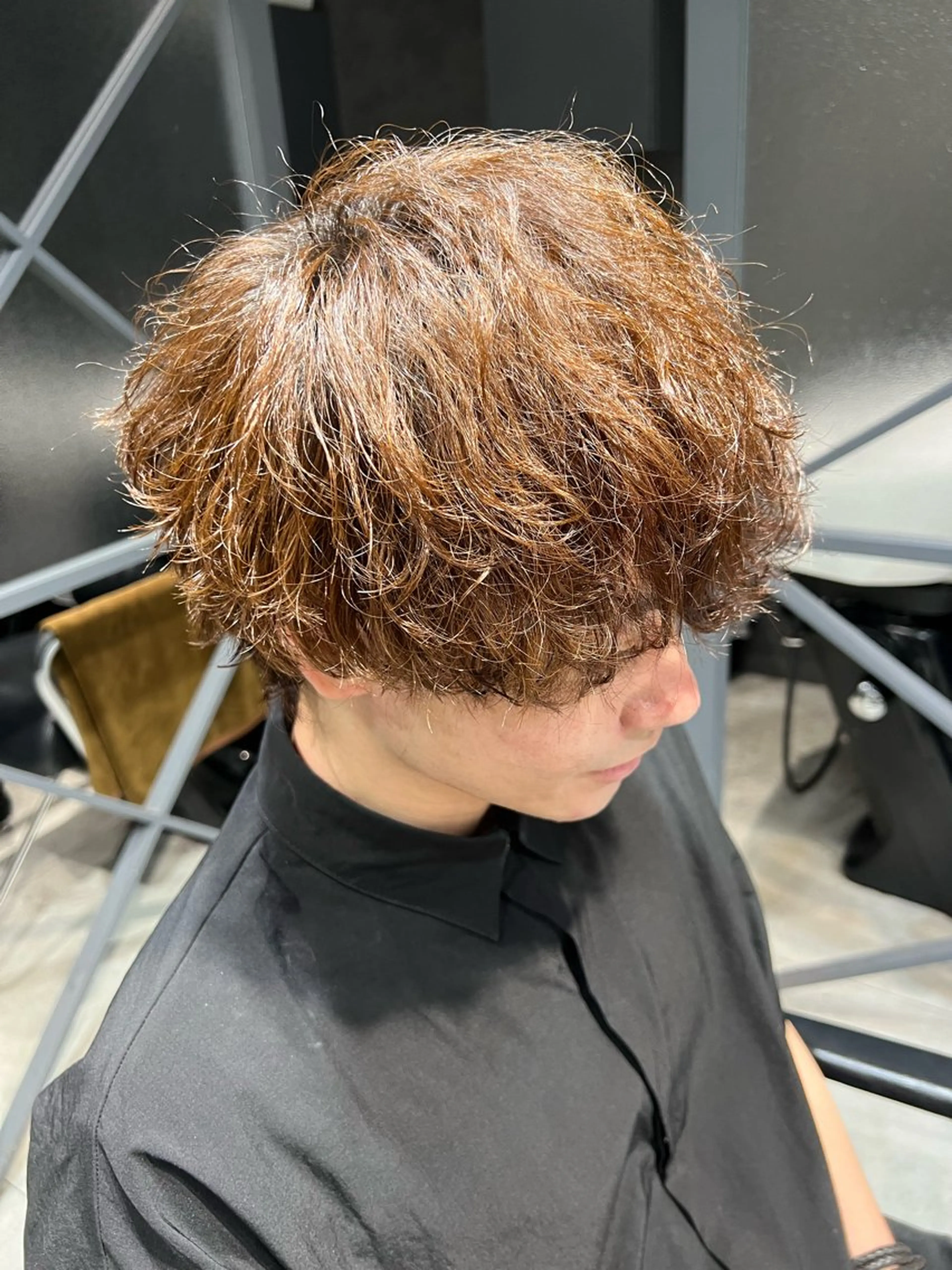カラー パーマ メンズ 上野⭐️メンズ特化 森田道成のヘアスタイル