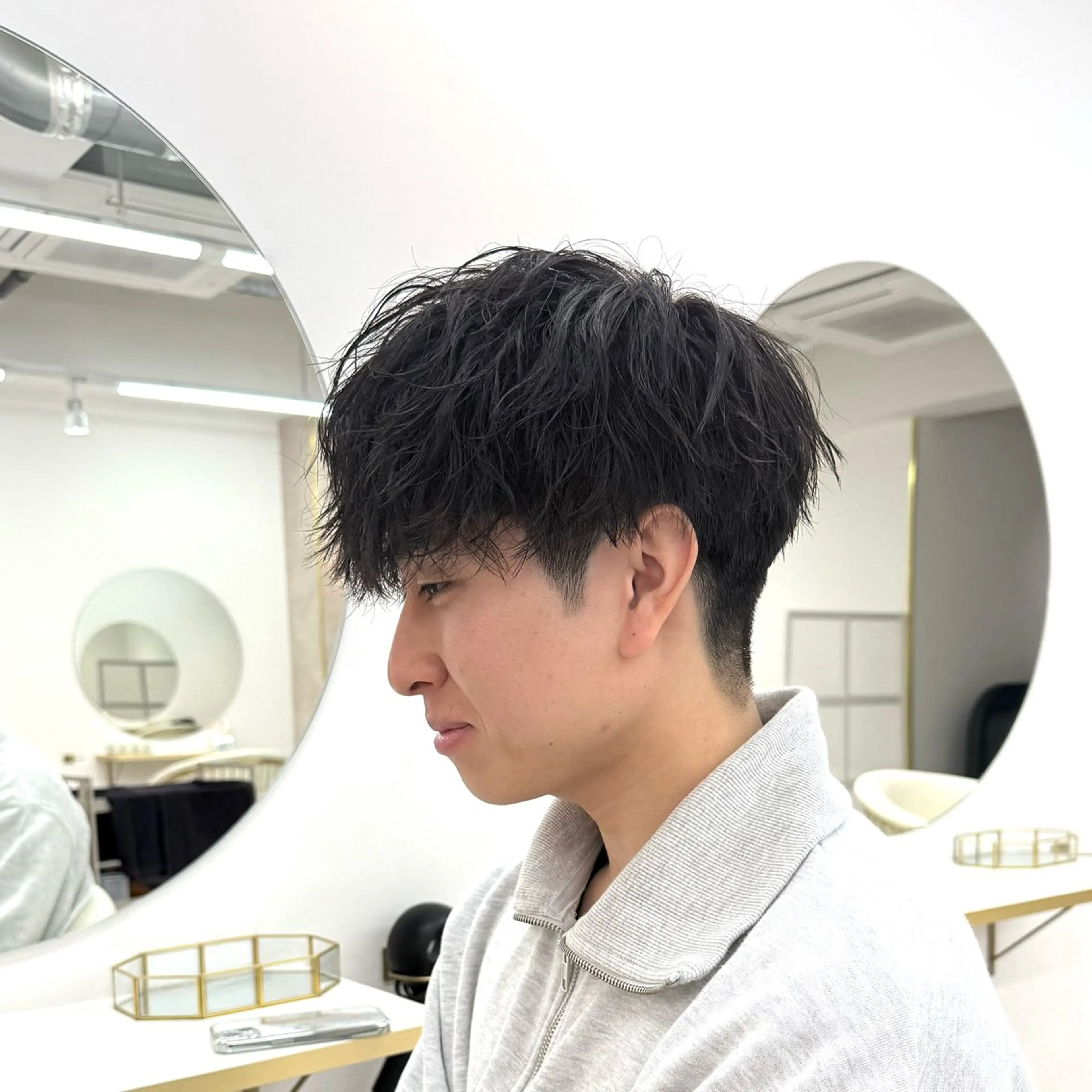 【ご新規様必見‼️】メンズカット＋スパイラルパーマ+1ステップトリートメントの写真