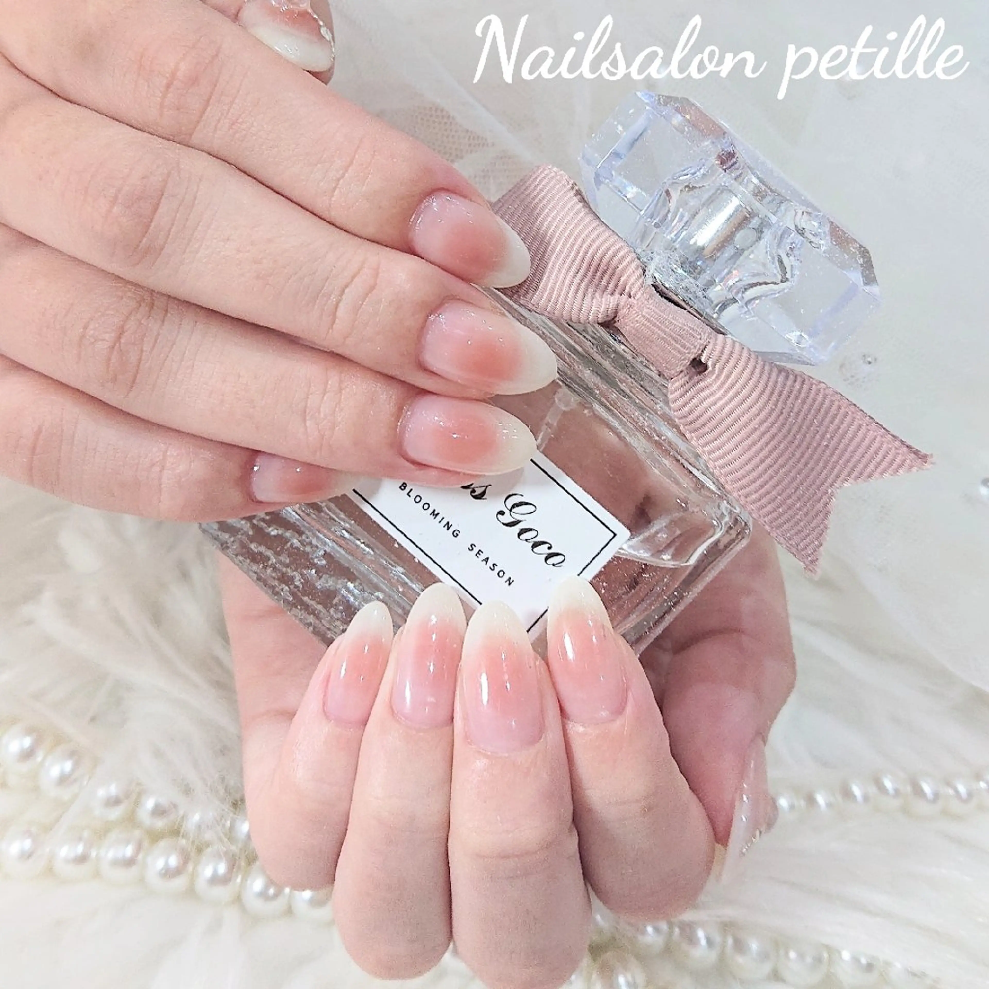 ネイル チークネイル グラデーション ハンドネイル たかなし かなのネイルデザイン