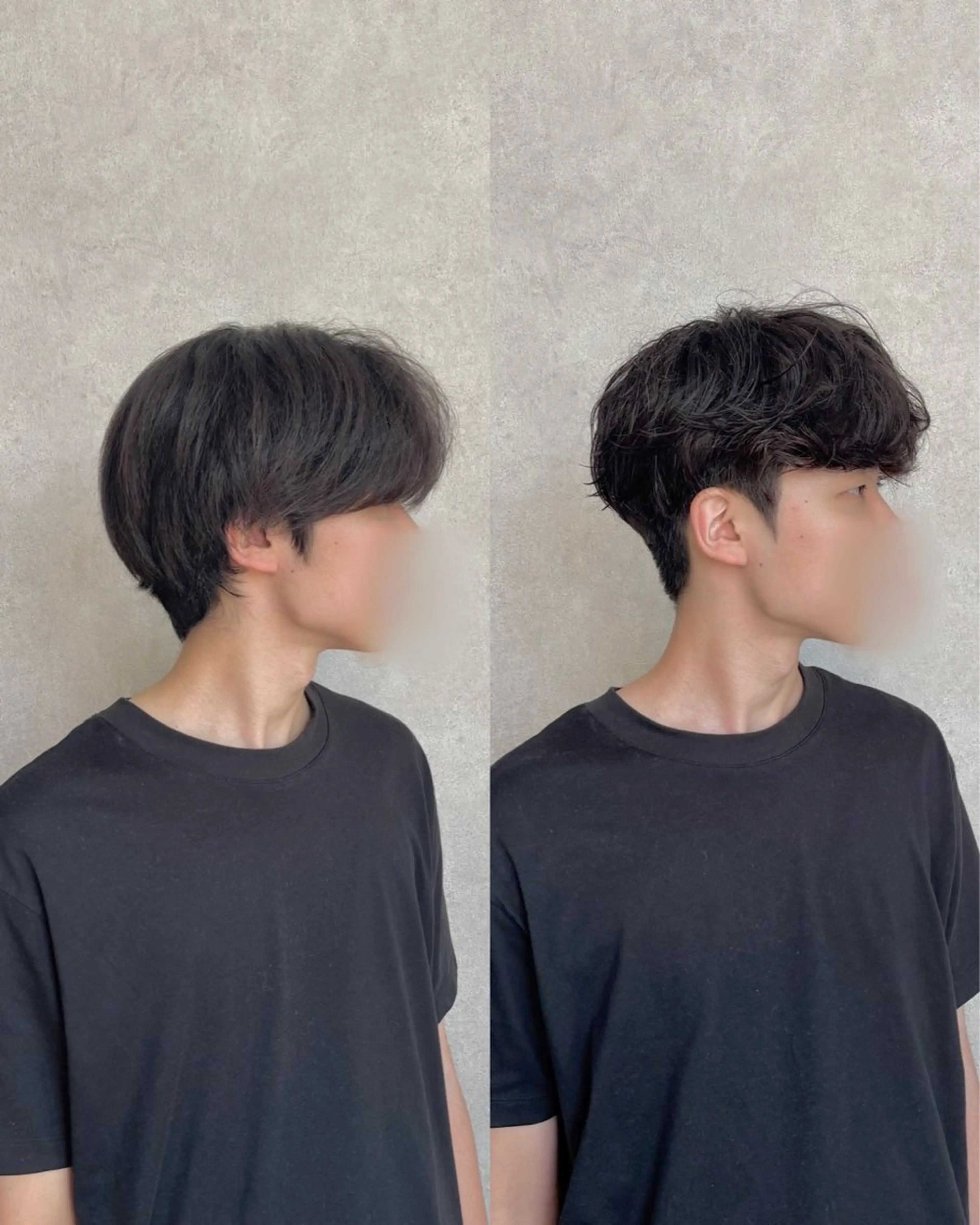 ショート パーマ メンズ カット パーマ 韓国メンズヘア/ ダウンパーマ/歩夢のヘアスタイル