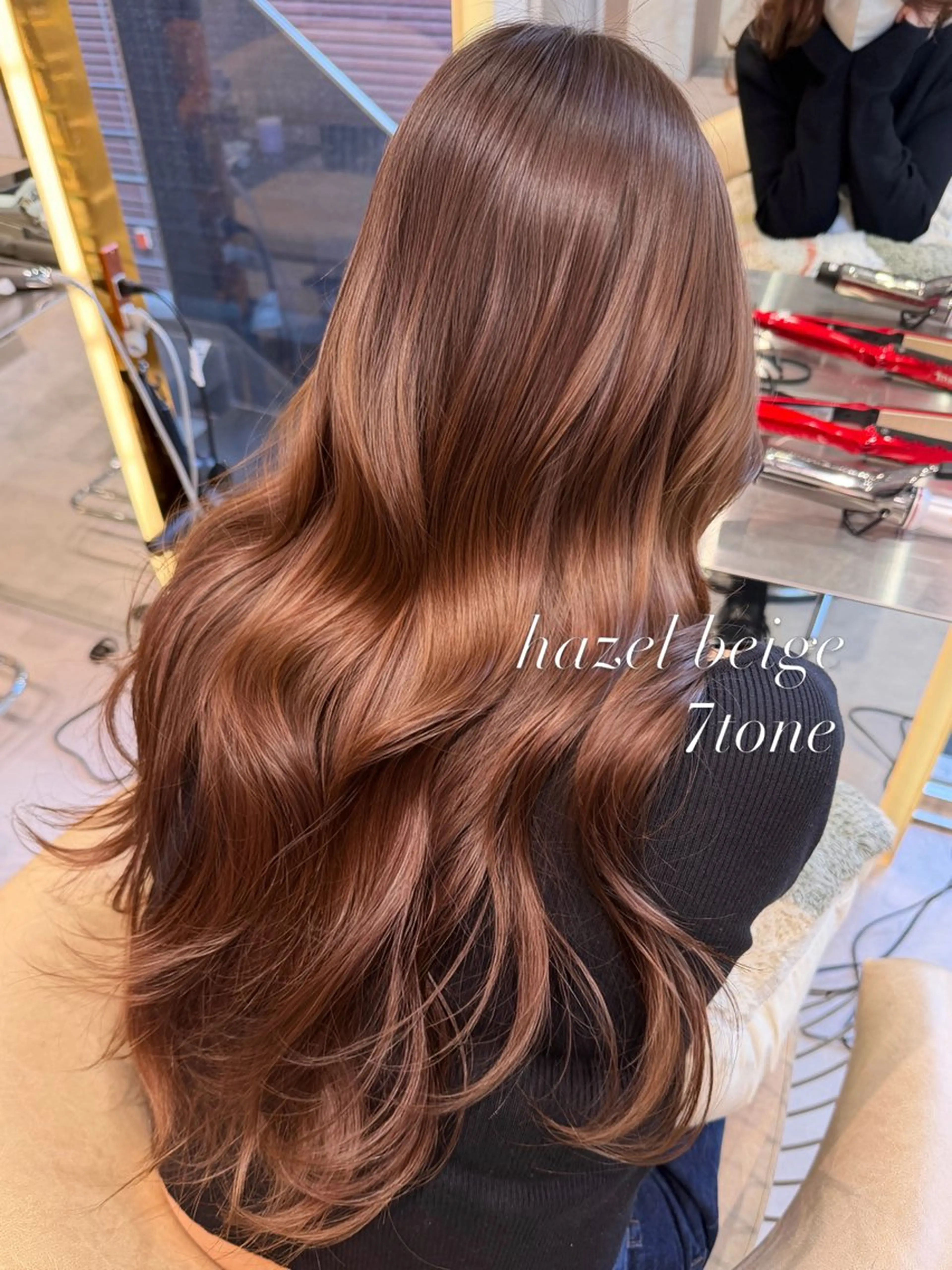 セミロング カラー ヘアカラー トリートメント ❤️ブリーチ/暖色/ カラー/大宮のヘアスタイル