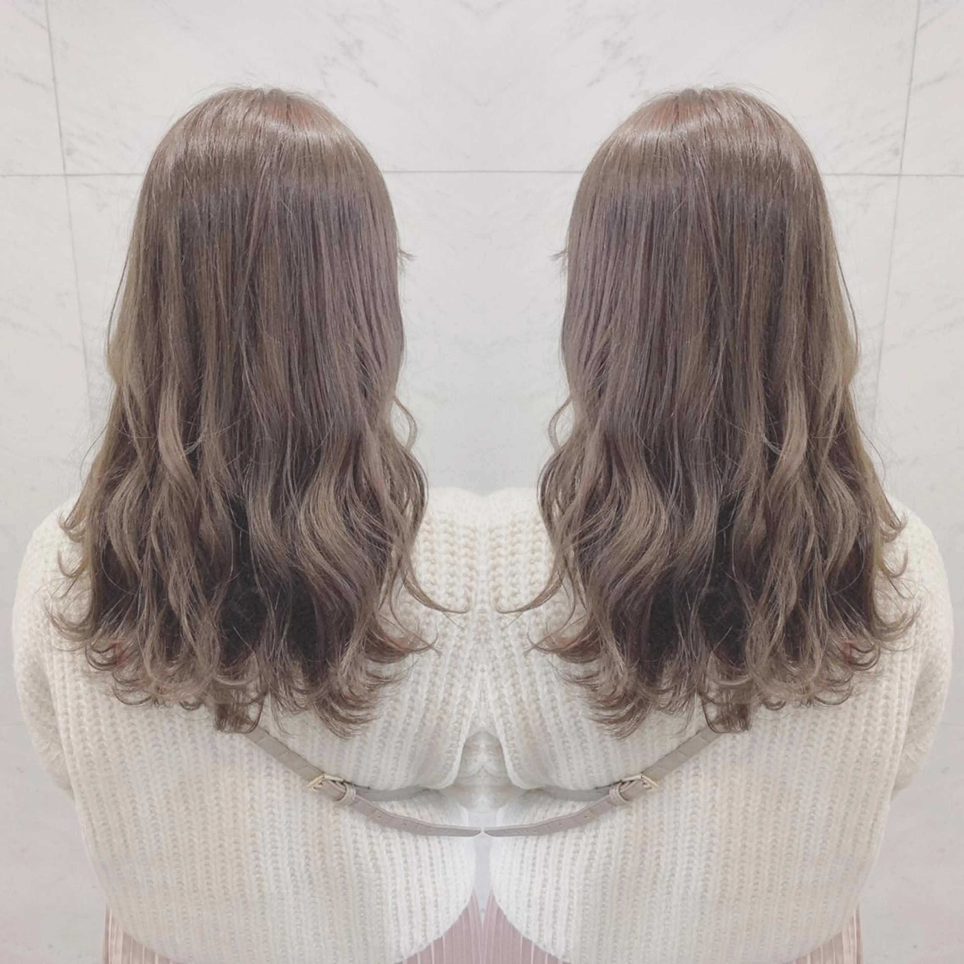 セミロング カラー カット ヘアカラー トリートメント cecil hair所属・重政 和樹のヘアスタイル