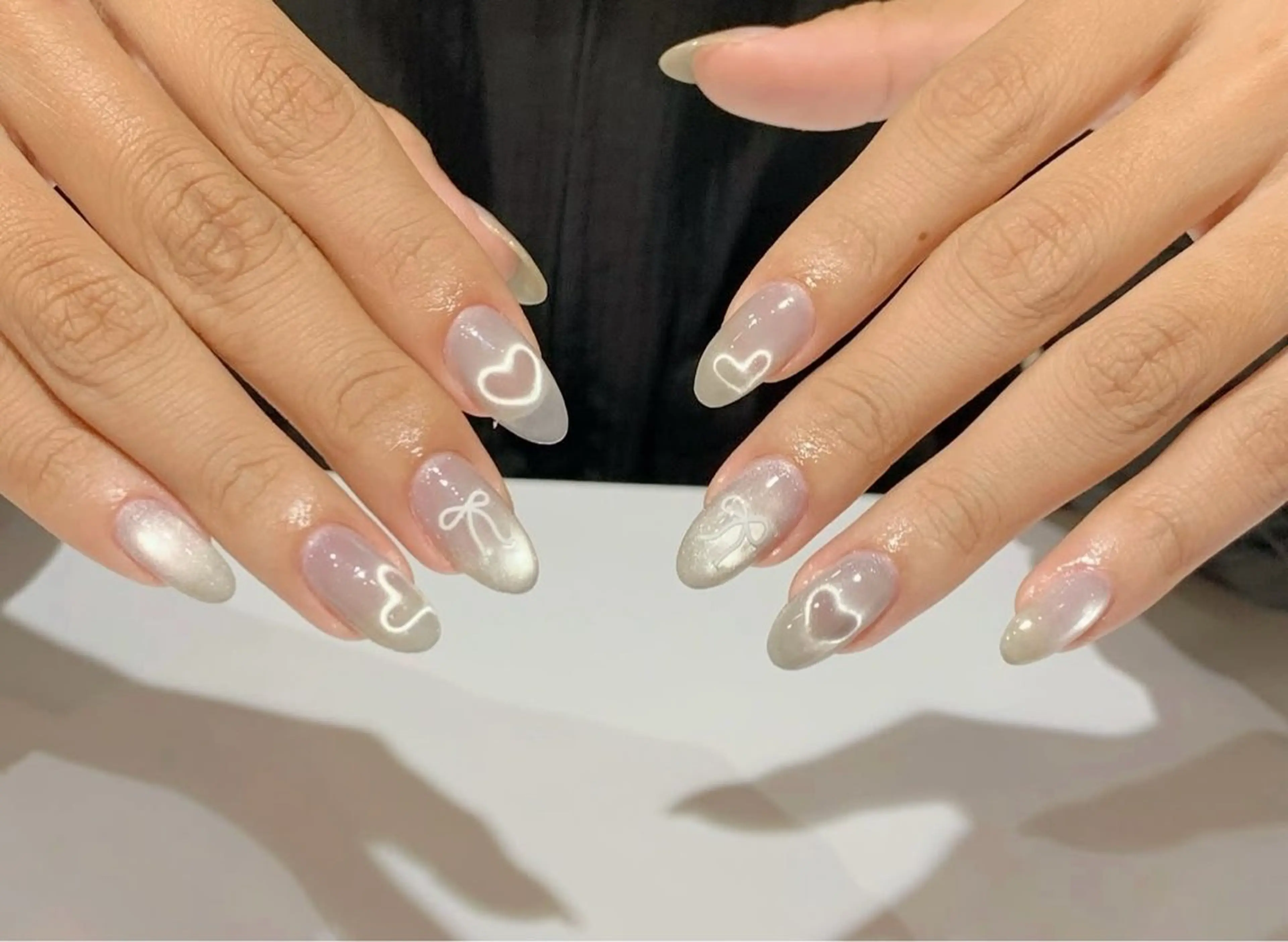 ネイル 韓国ネイル 持ち込み ニュアンスネイル ネイルチップ ハンドネイル TABI ANA.CHUOのネイルデザイン