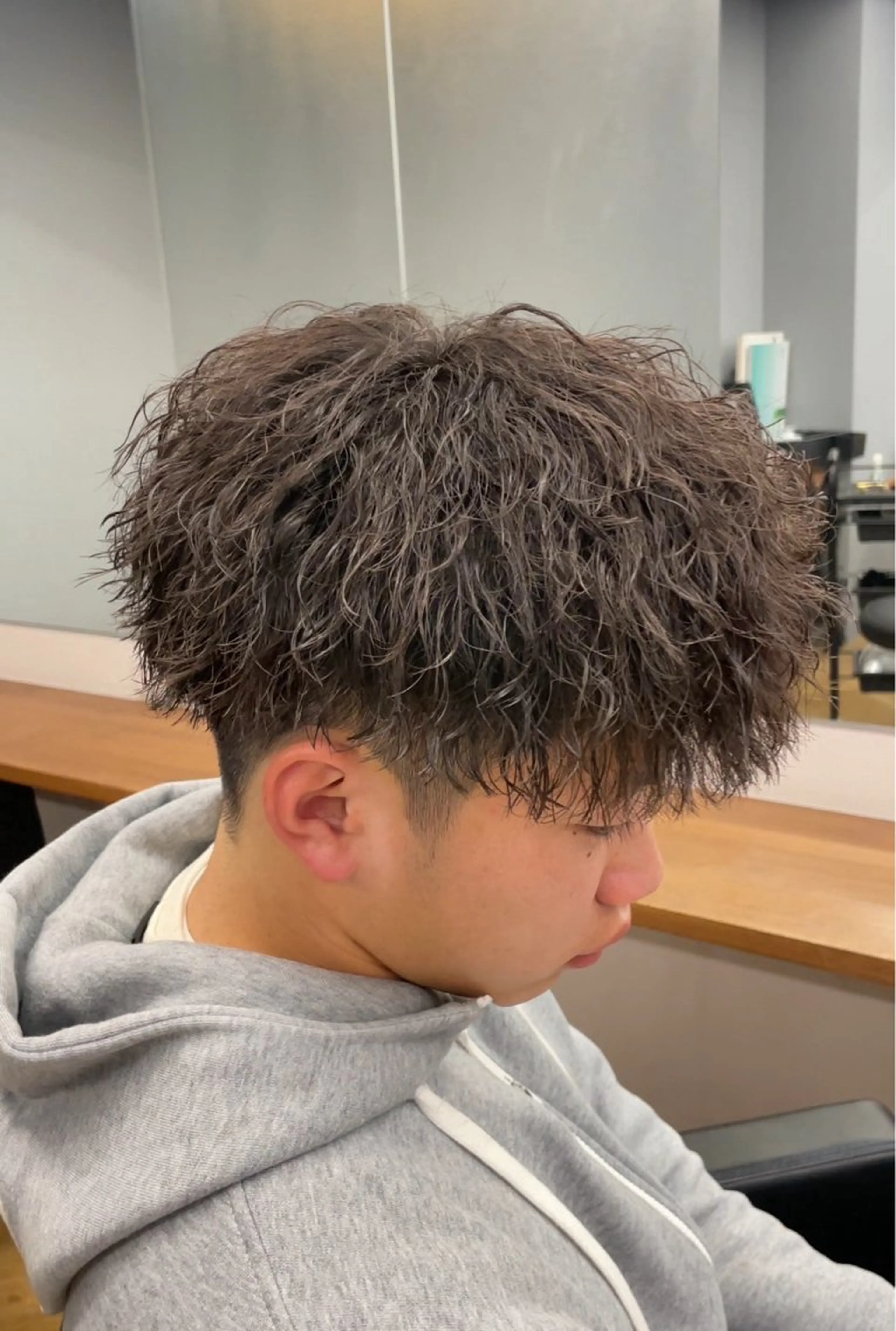 ショート パーマ メンズ メンズパーマ メンズサロンALLES by cica所属・吉井 樂のヘアスタイル