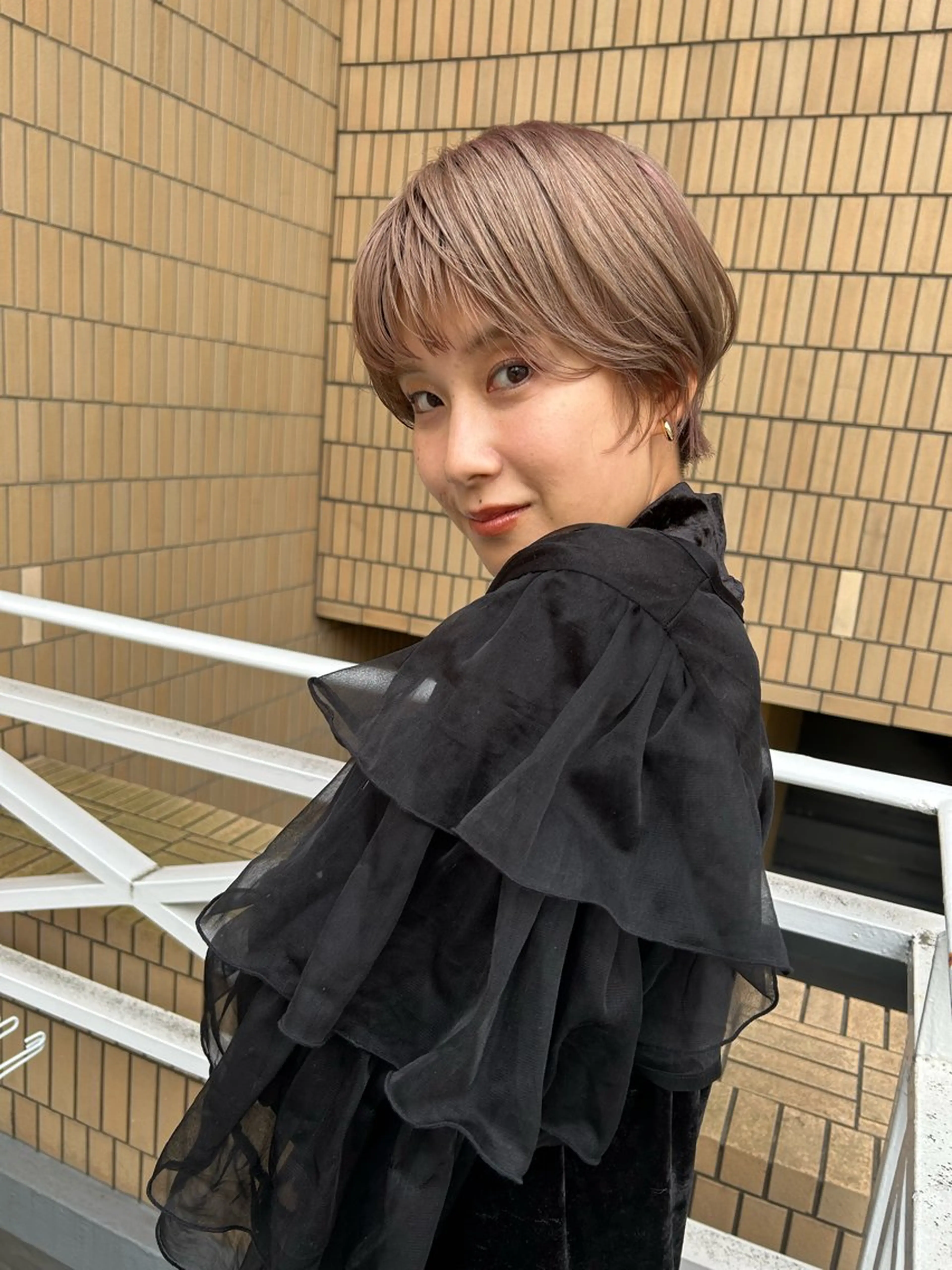 ショート カラー カット ヘアカラー トリートメント ショート/ボブ/ 心斎橋/宮脇美奈のヘアスタイル