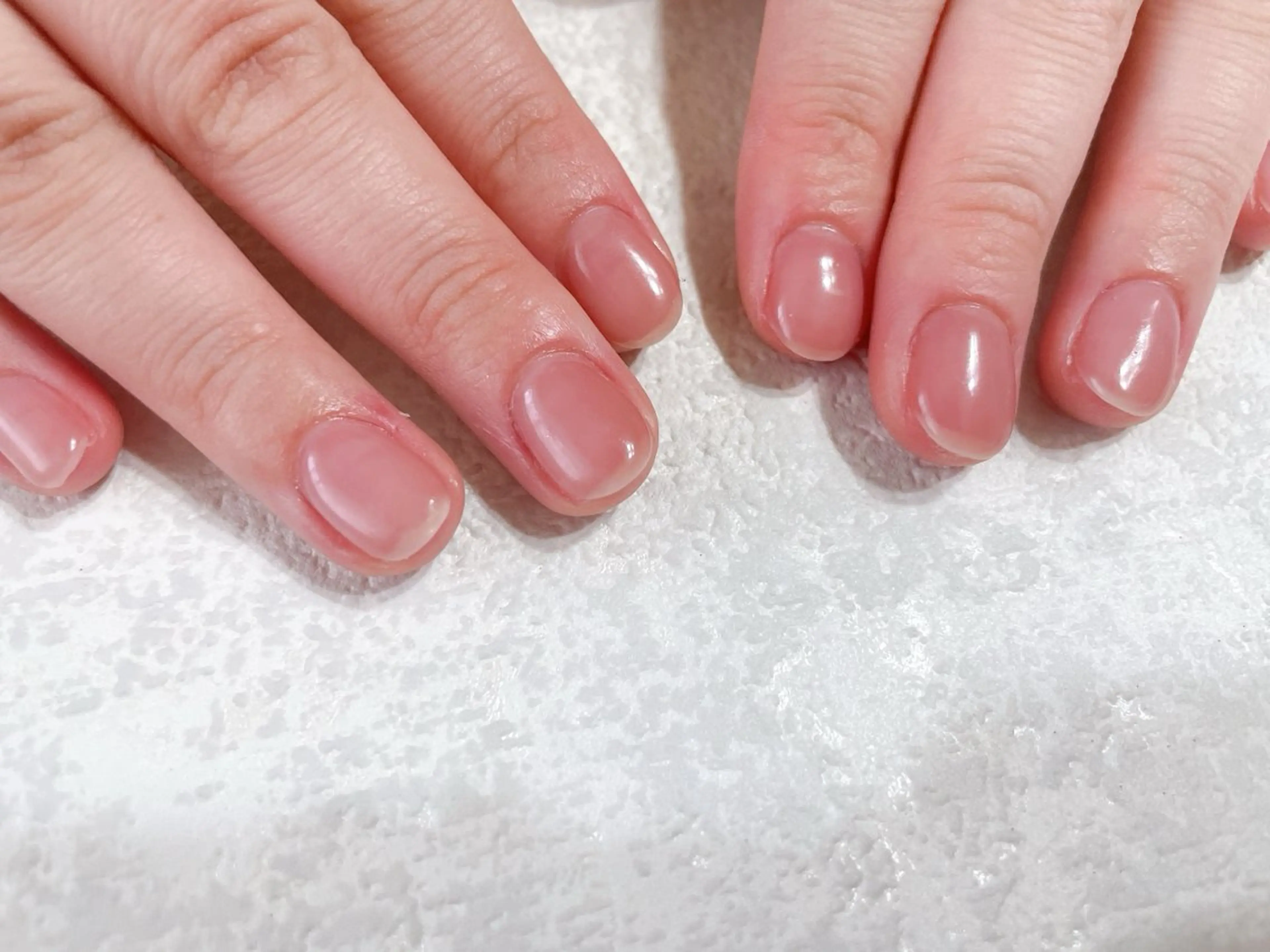 ネイル ジェルネイル 韓国ネイル ワンカラーネイル パラジェル 春ネイル kikinail 溝の口のネイルデザイン