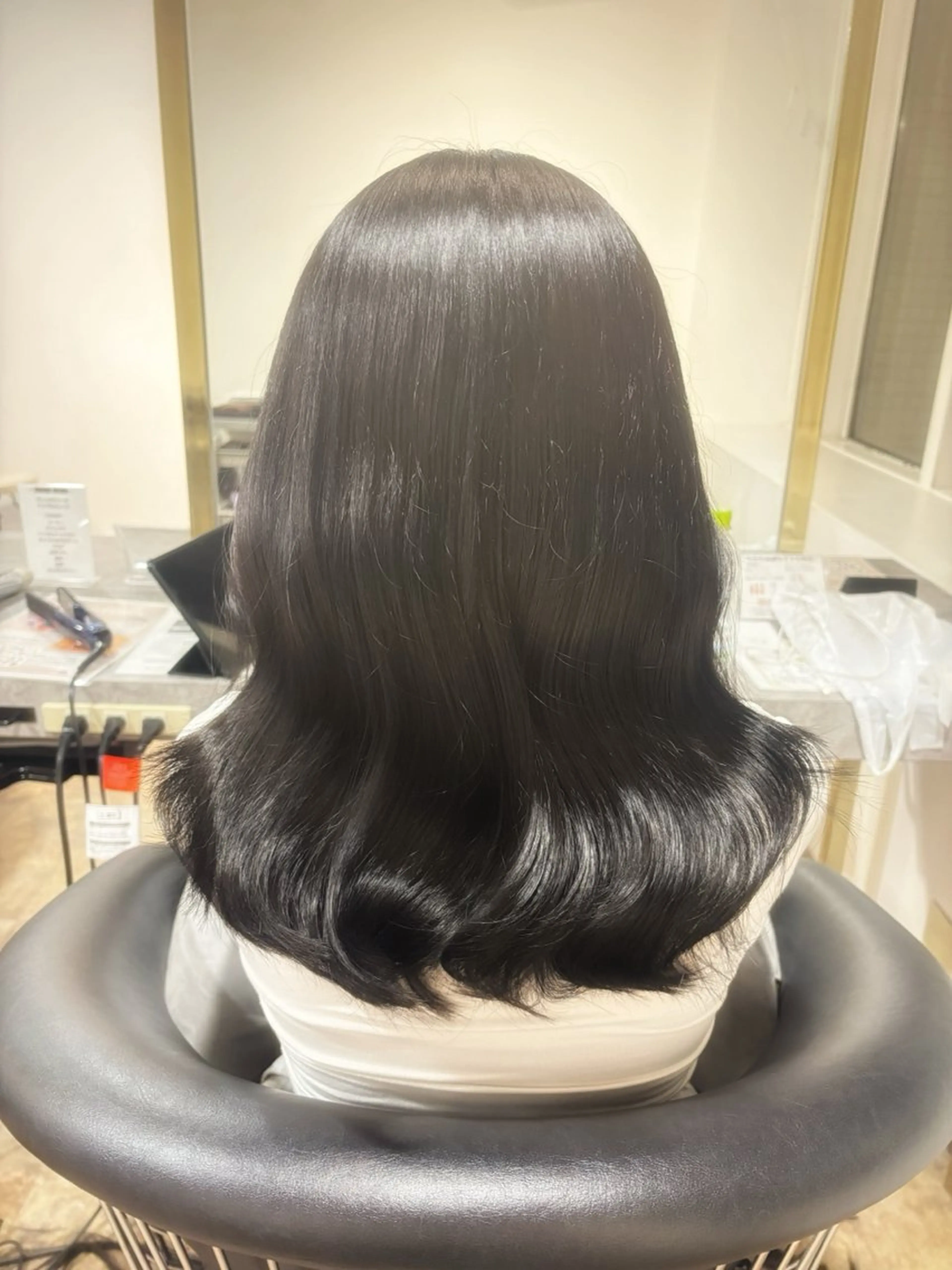 セミロング カラー レイヤーカット 札幌クロスパーマ /🎀柴田ひな🎀のヘアスタイル