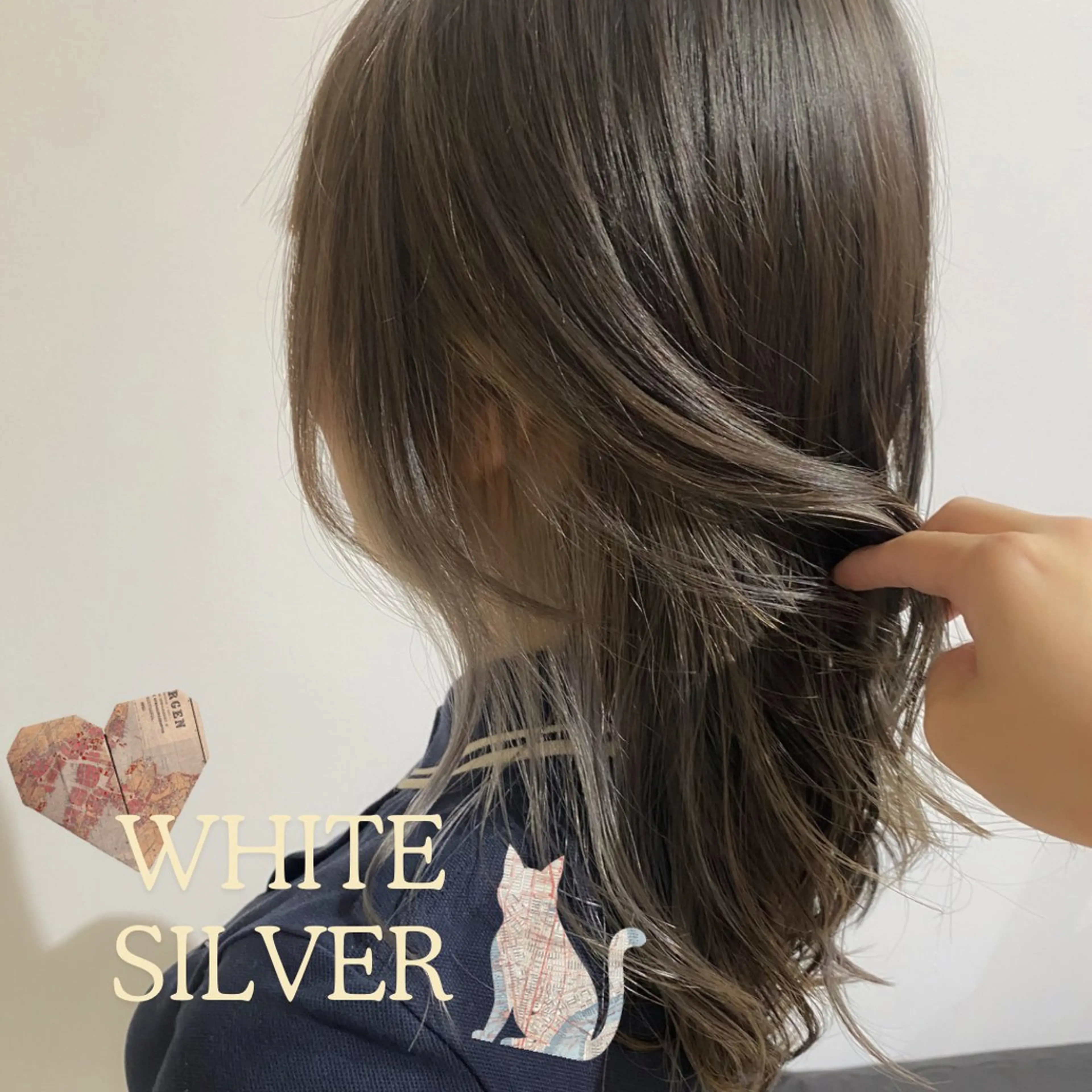 セミロング カラー シルバー Fuu.by lupine所属・本日空きあり 🌟misatoのヘアスタイル