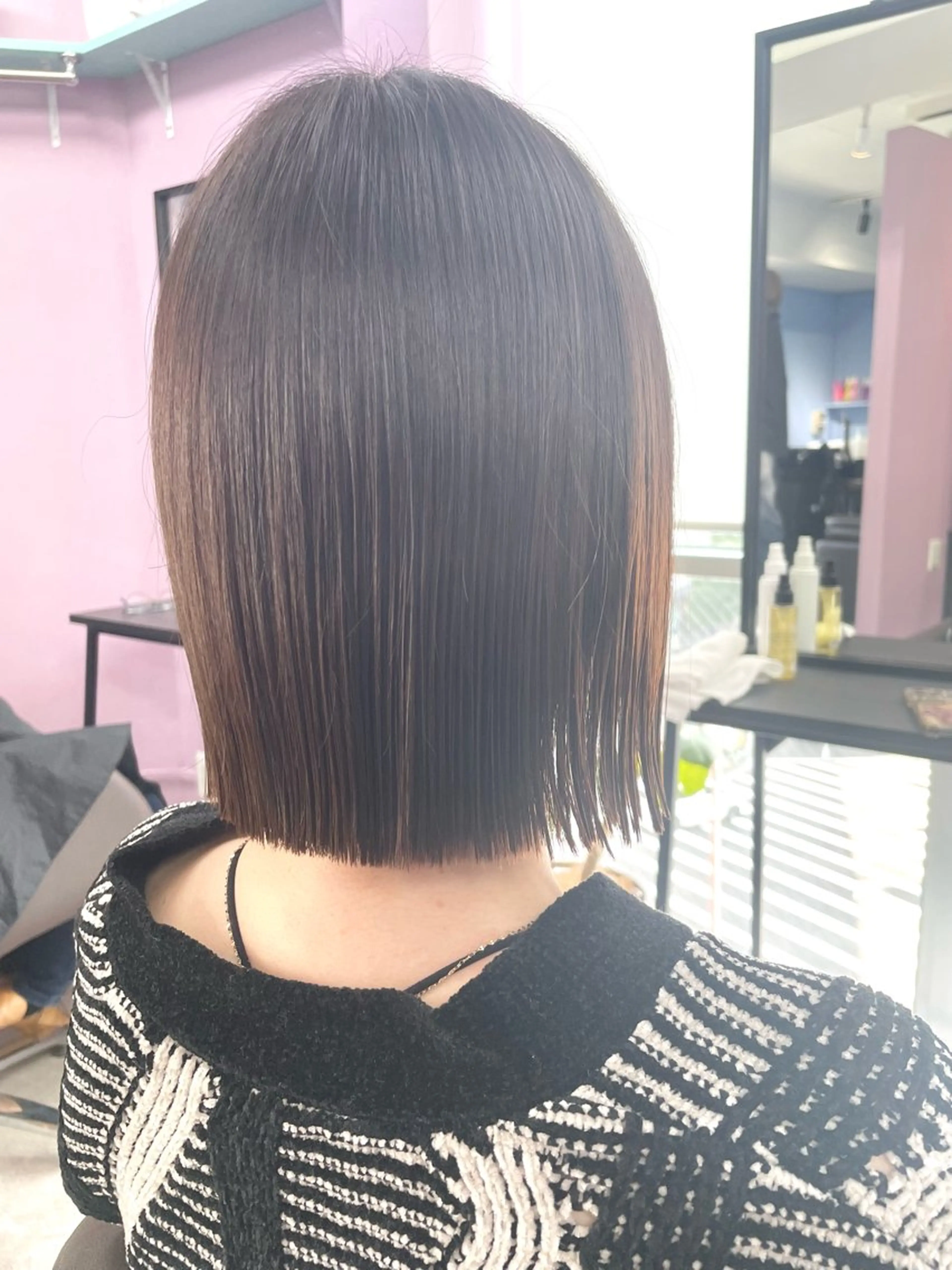 ミディアム カラー カット ヘアカラー トリートメント 高尾亮輔/ ボブ特化美容師のヘアスタイル